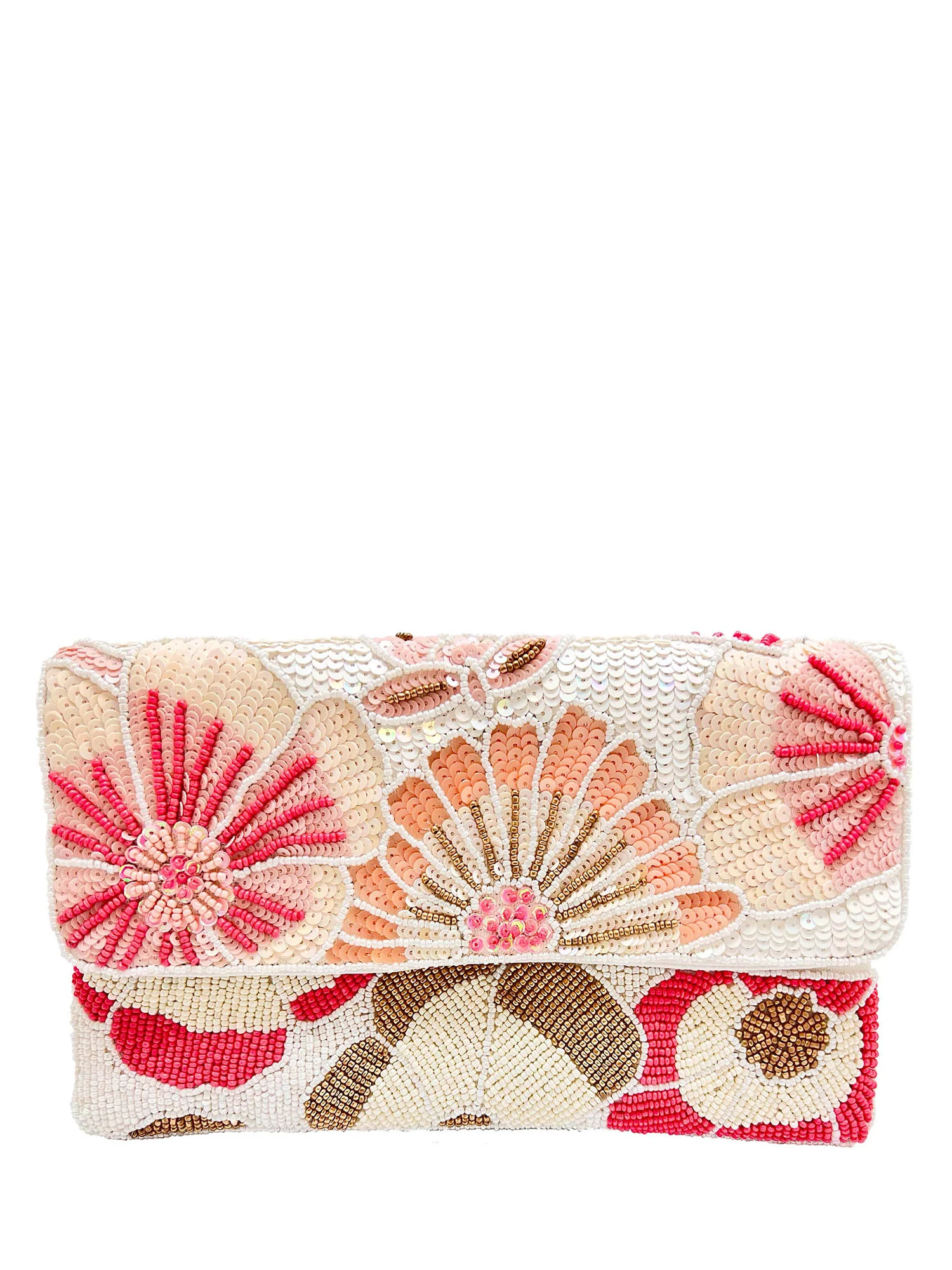 Floral Beaded Clutch