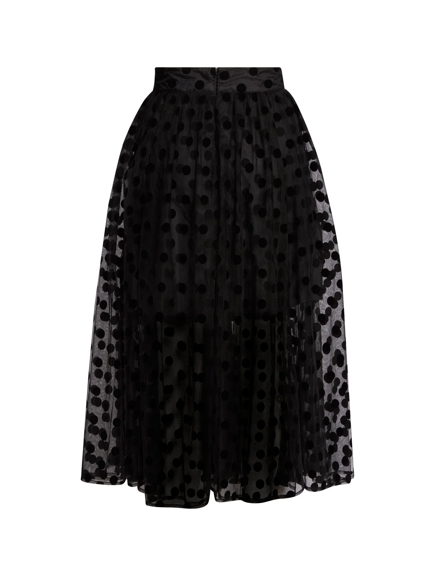 Polka-Dot Overlay Skirt - Image 4