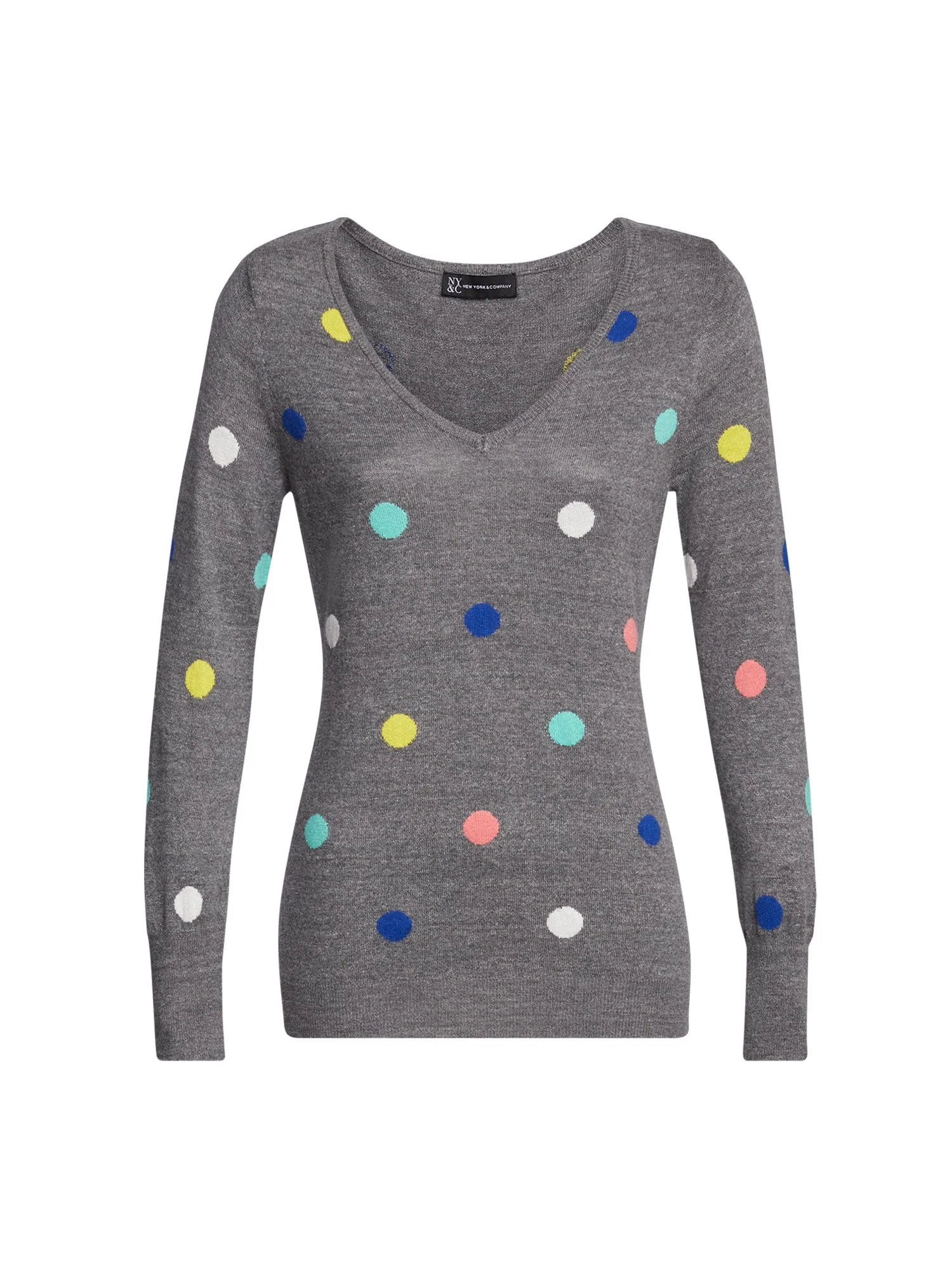 Polka-Dot V-Neck Sweater - Image 4