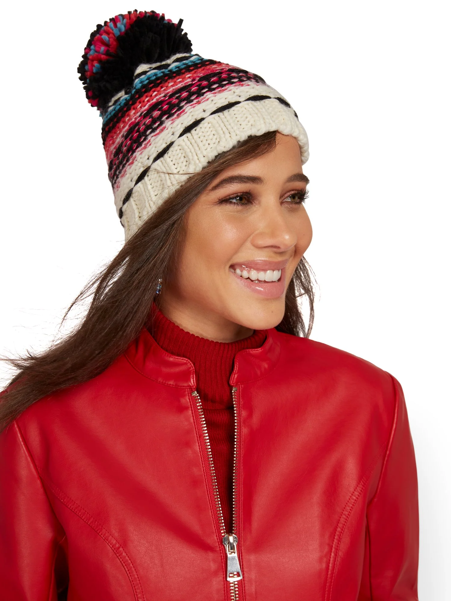 Pom-Pom Knit Hat