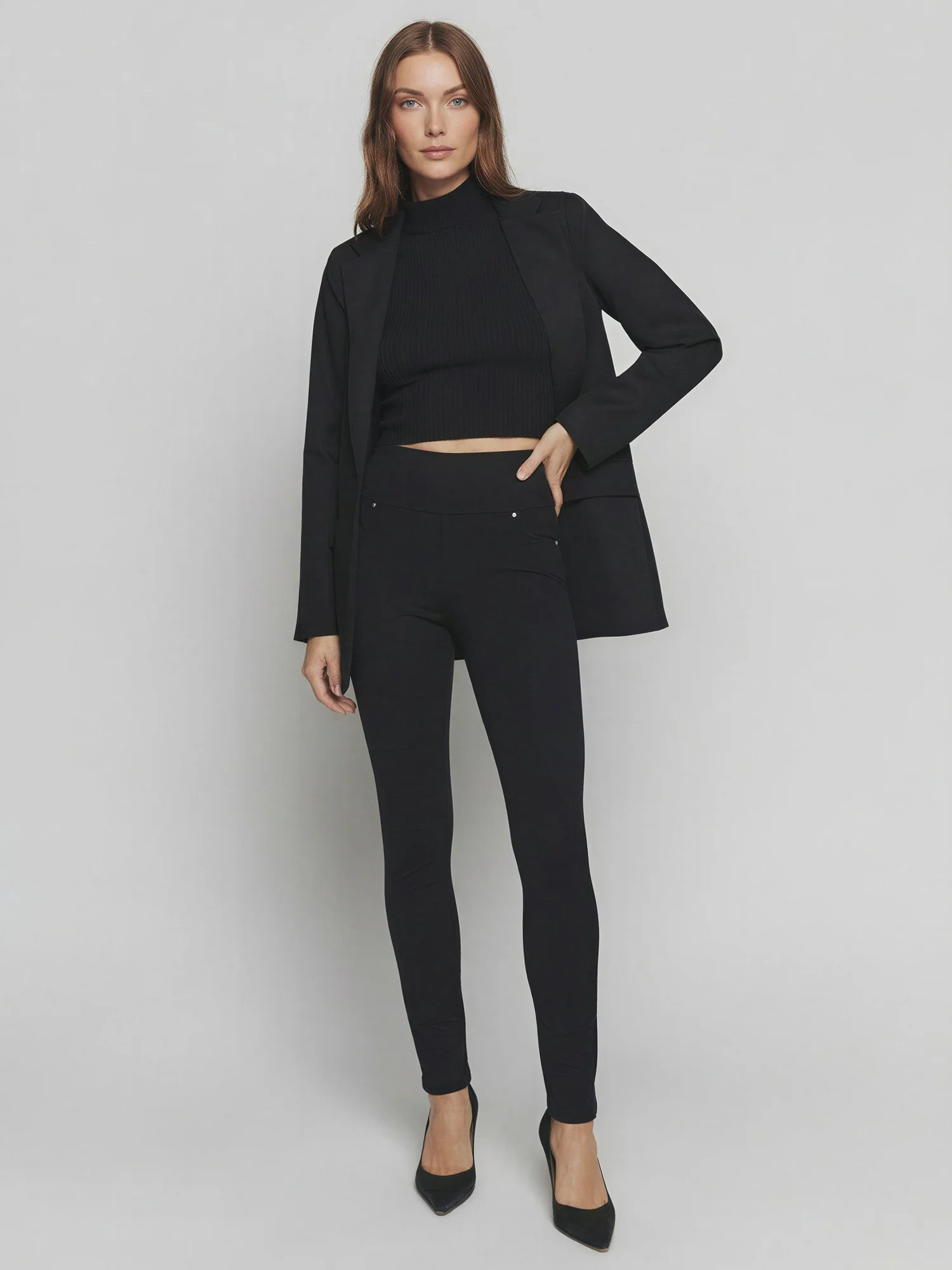 Ponte High Rise Skinny Pants
