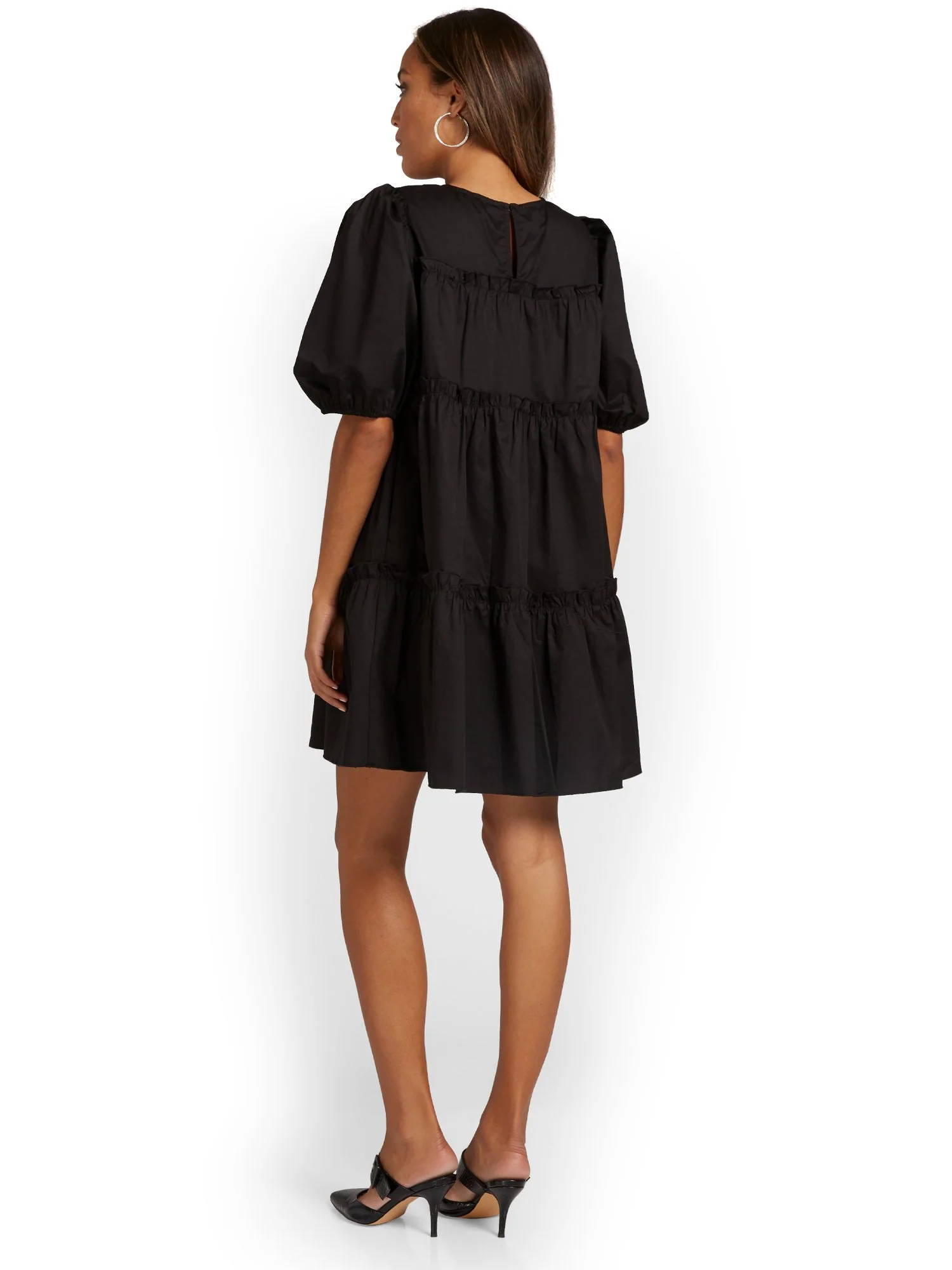 Emory Park Poplin Tiered Mini Dress - Brands We Love - Image 3