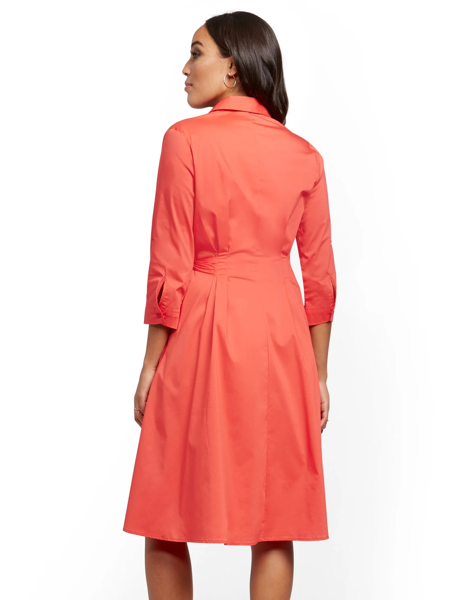 Poplin Wrap Dress - Image 8
