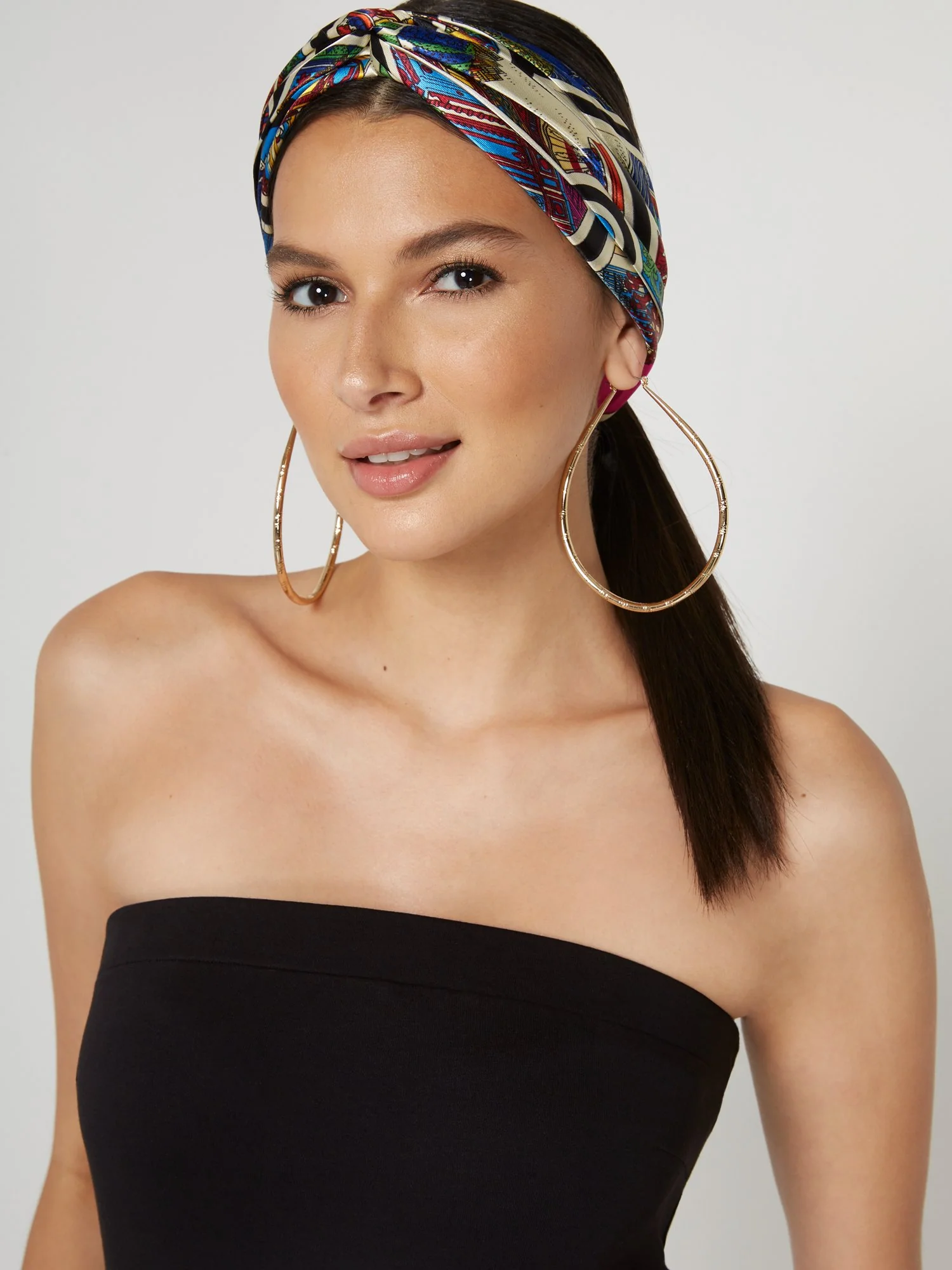 Printed Silky Scarf - Image 4