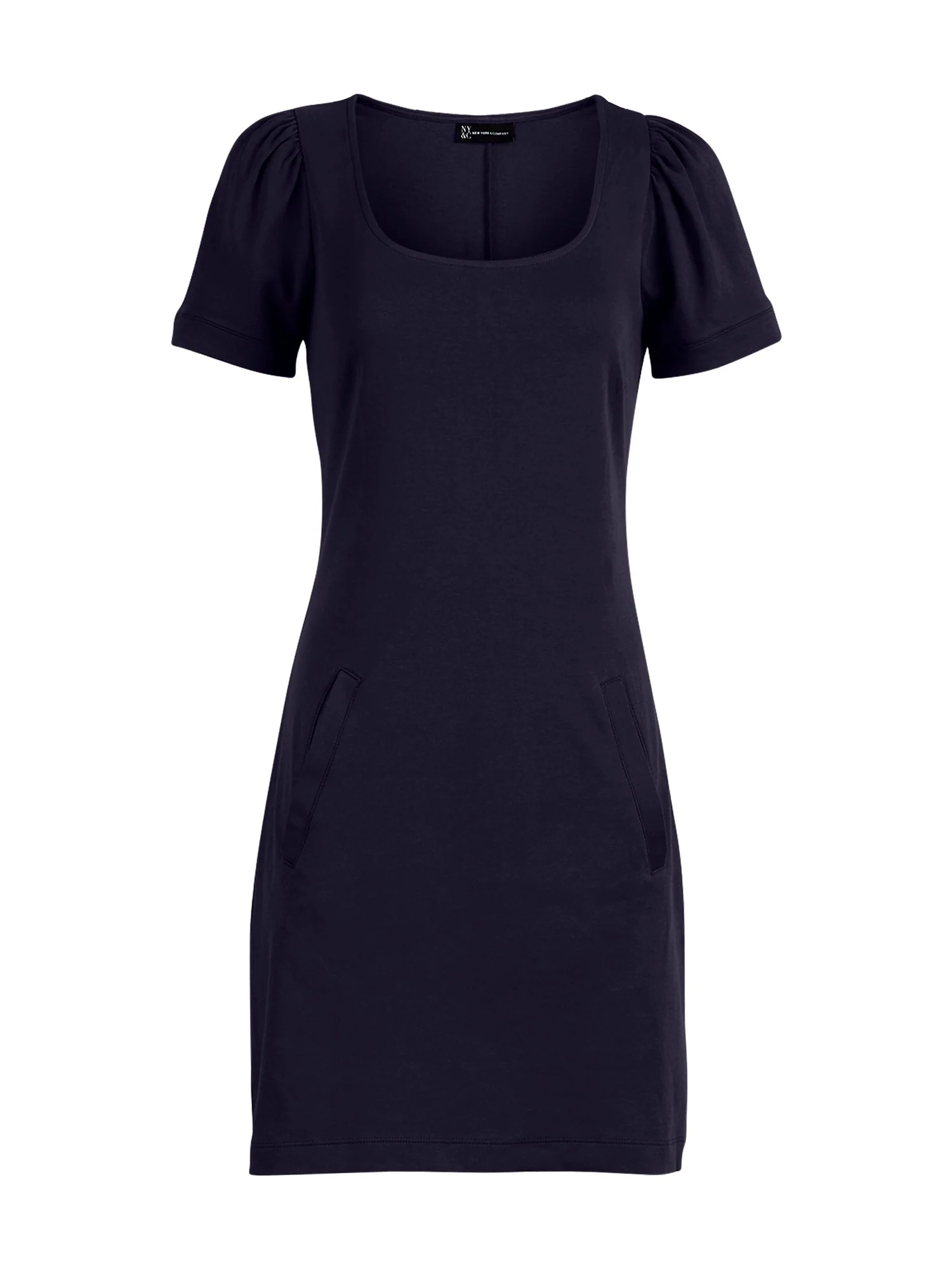 Puff-Sleeve Cotton Shift Dress - Image 12