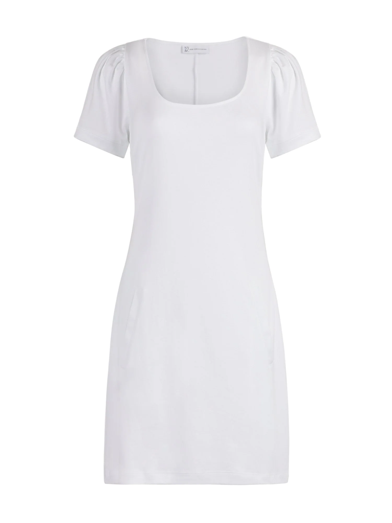 Puff-Sleeve Cotton Shift Dress - Image 6