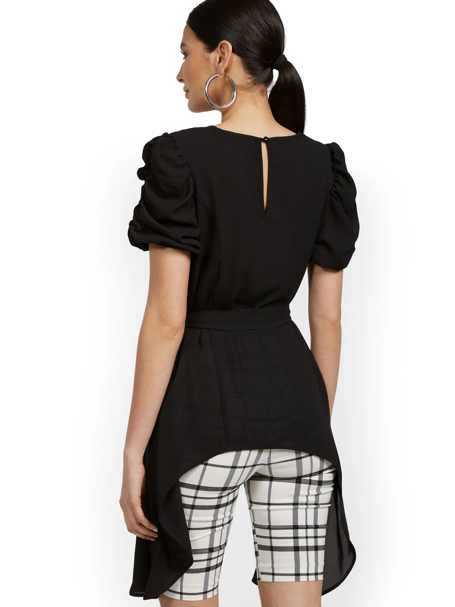 Puff-Sleeve Drama Top - Image 3