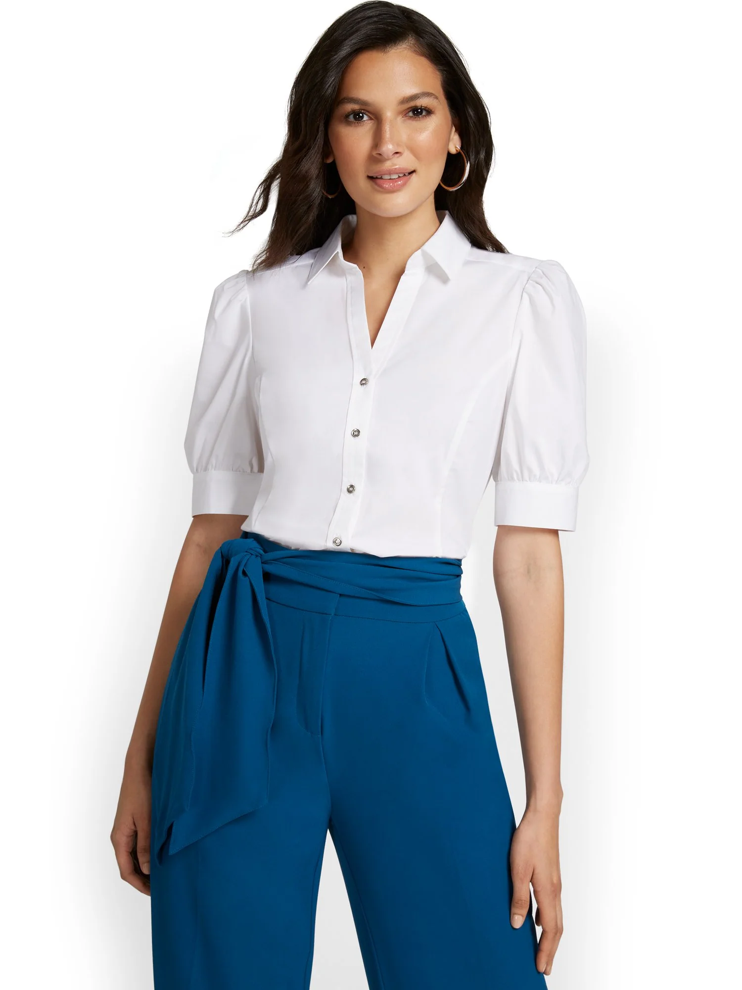 Puff-Sleeve Madison Shirt - 7th Avenue - Image 2