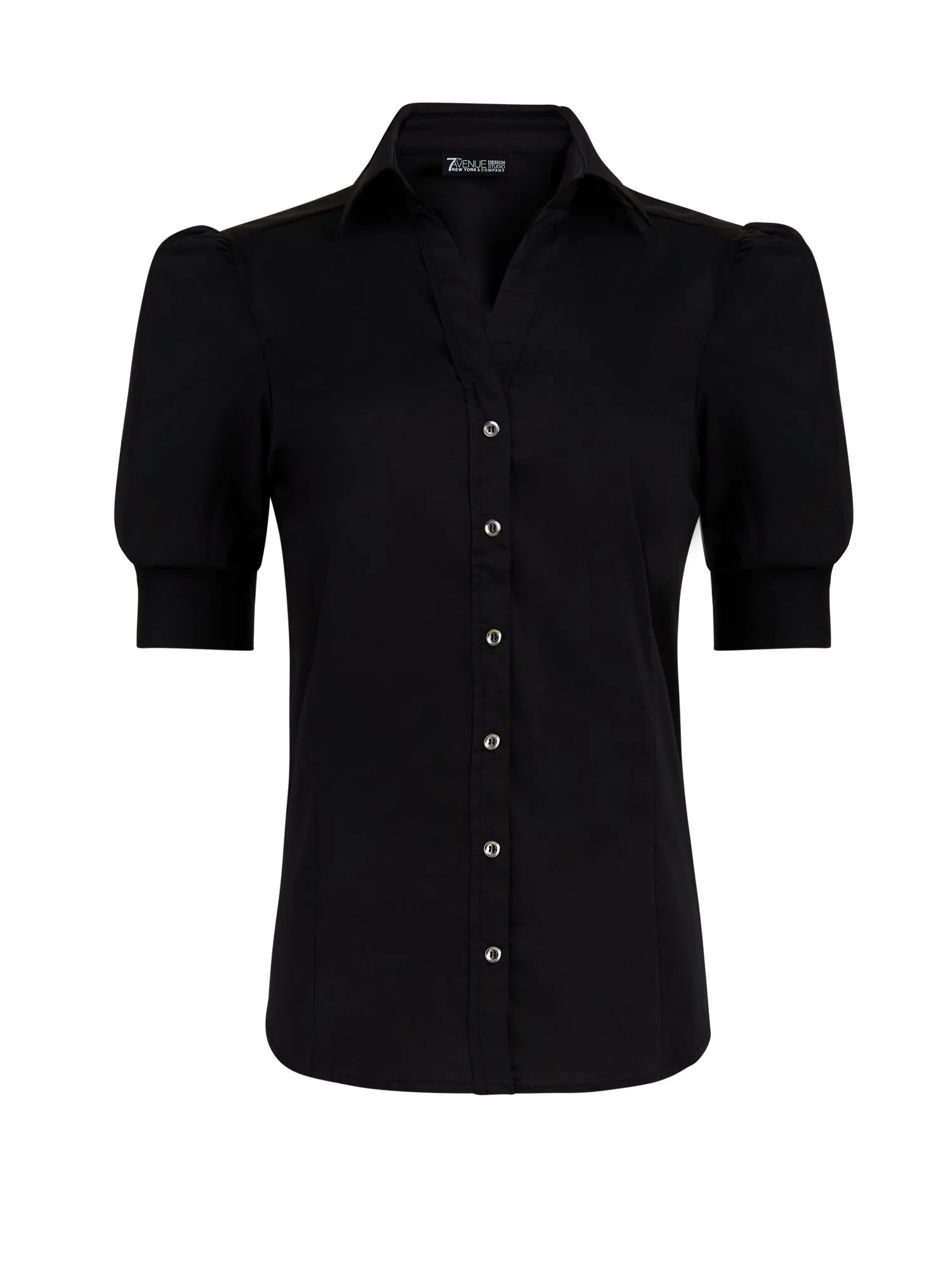 Puff-Sleeve Madison Stretch Shirt - No Gap - 7th Avenue