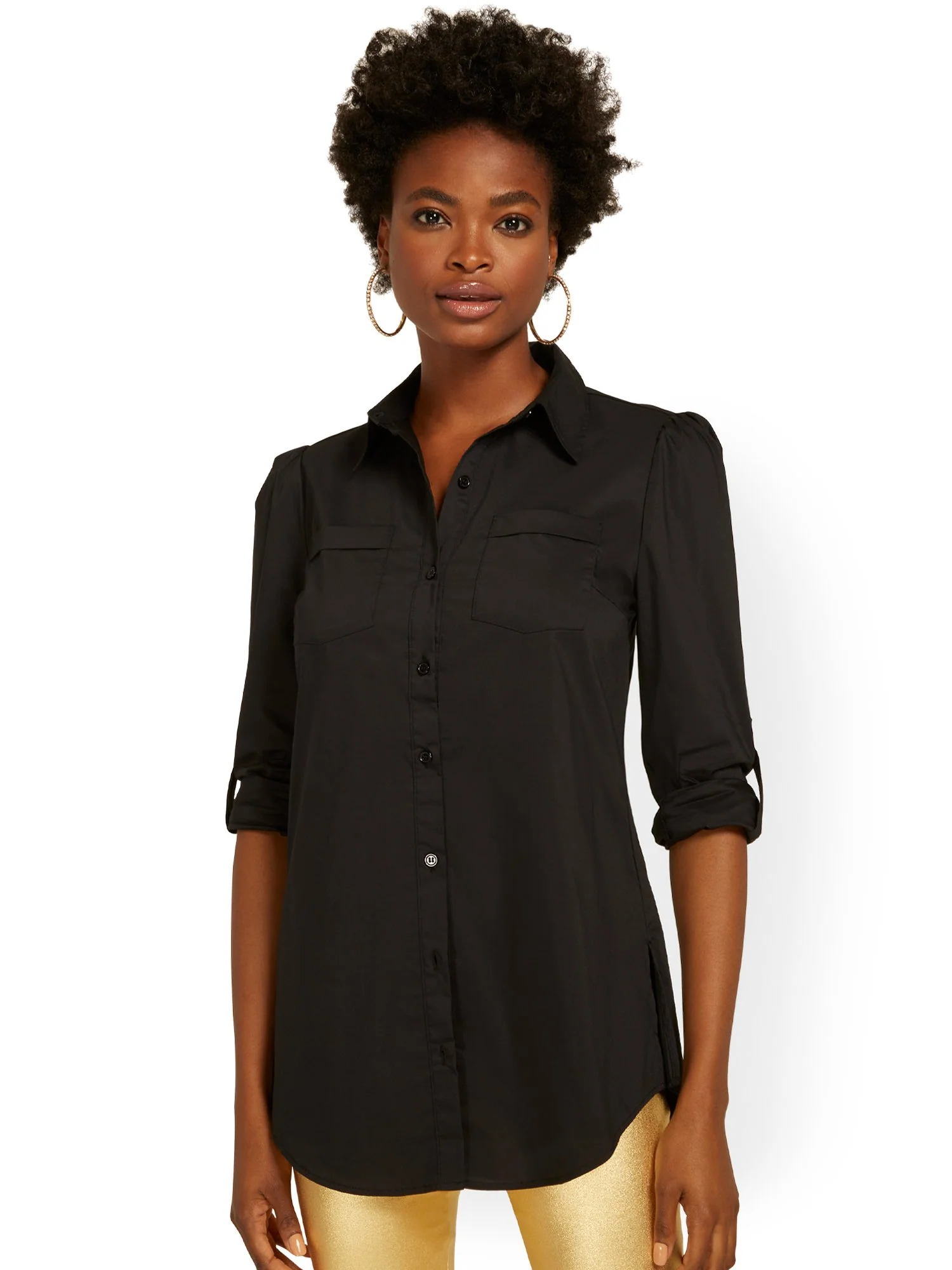 Puff-Sleeve Madison Tunic Shirt - Image 2