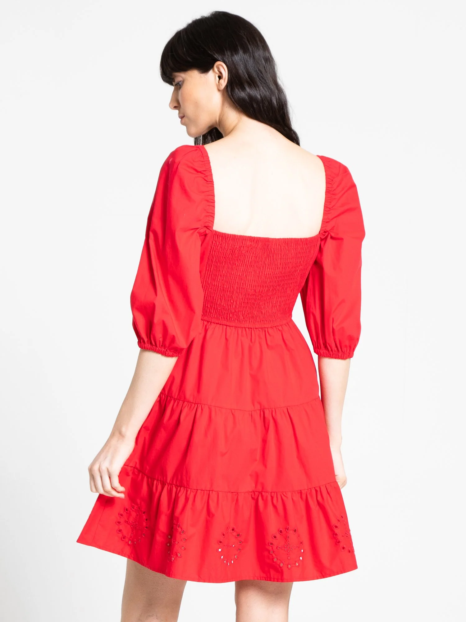 Lena Puff Sleeve Poplin Mini Dress - Brands We Love - Image 5