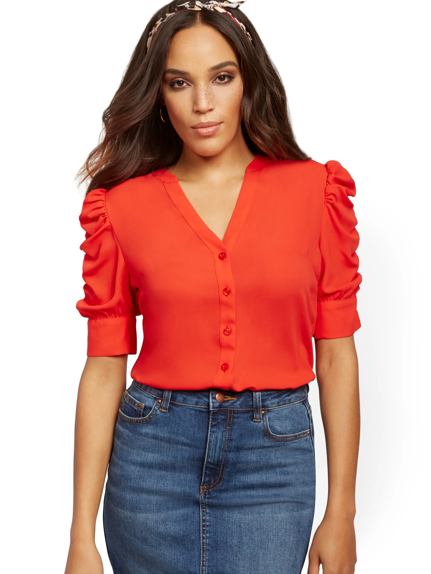 Puff-Sleeve Shirt - Image 11