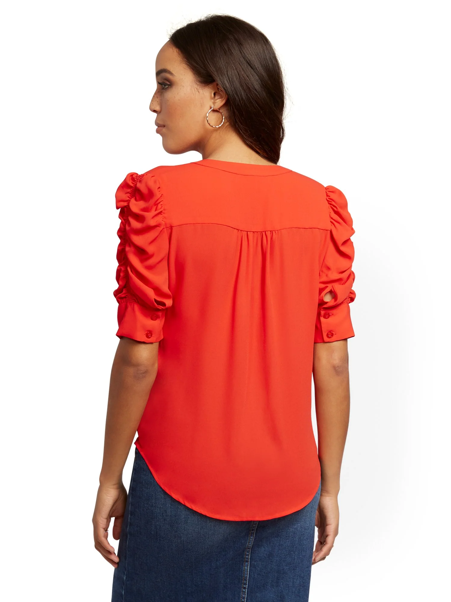 Puff-Sleeve Shirt - Image 12