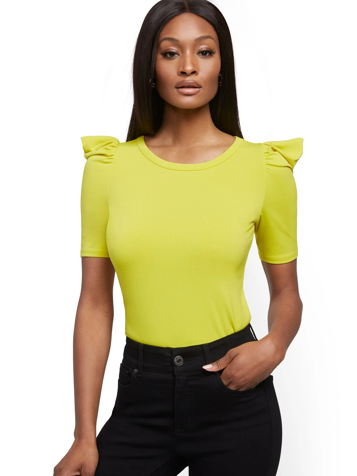 Puff-Sleeve Top - Image 15