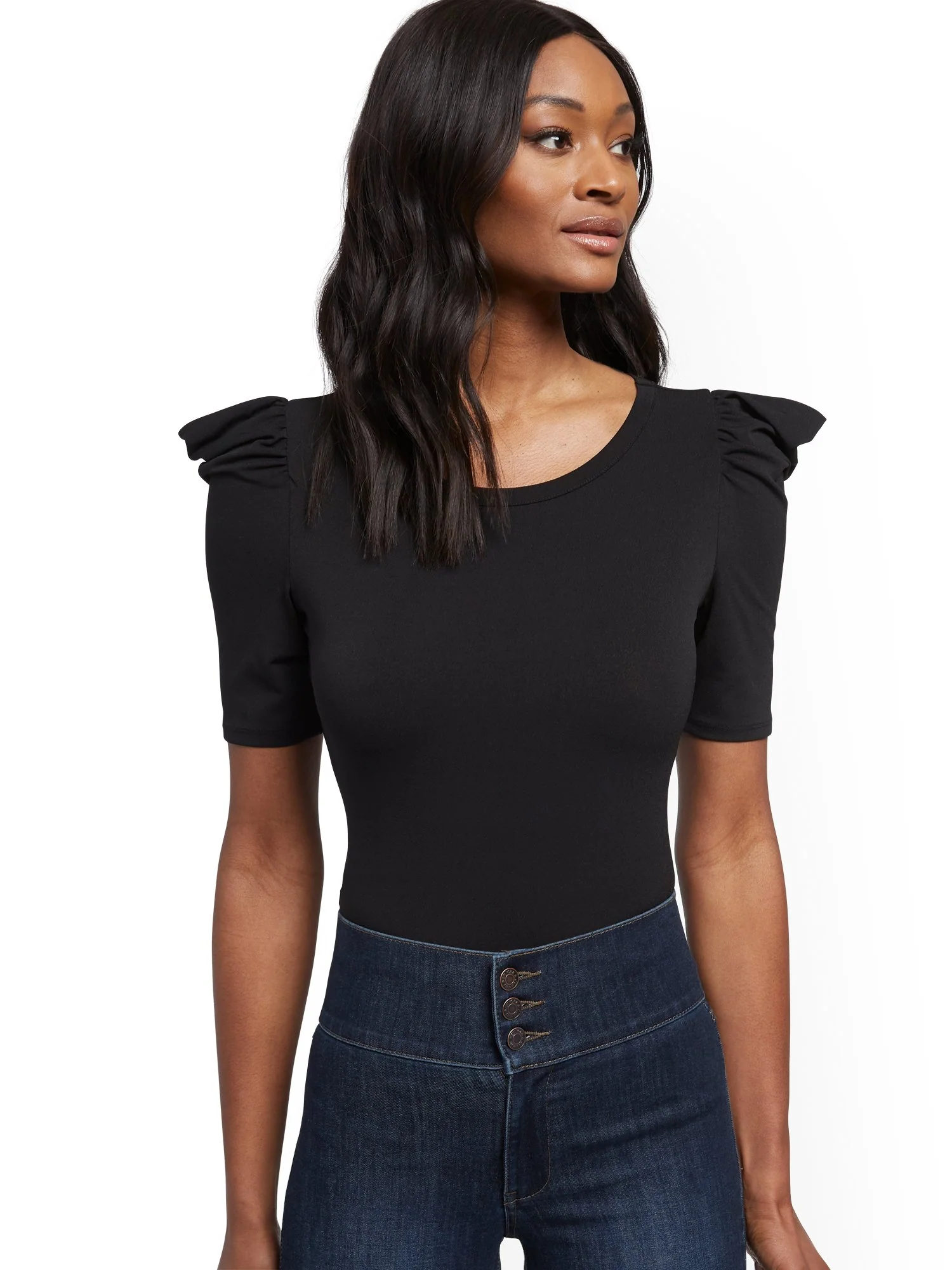 Puff-Sleeve Top - Image 2
