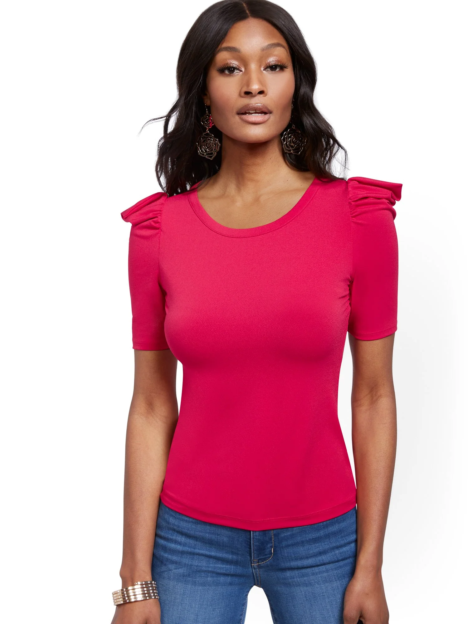 Puff-Sleeve Top