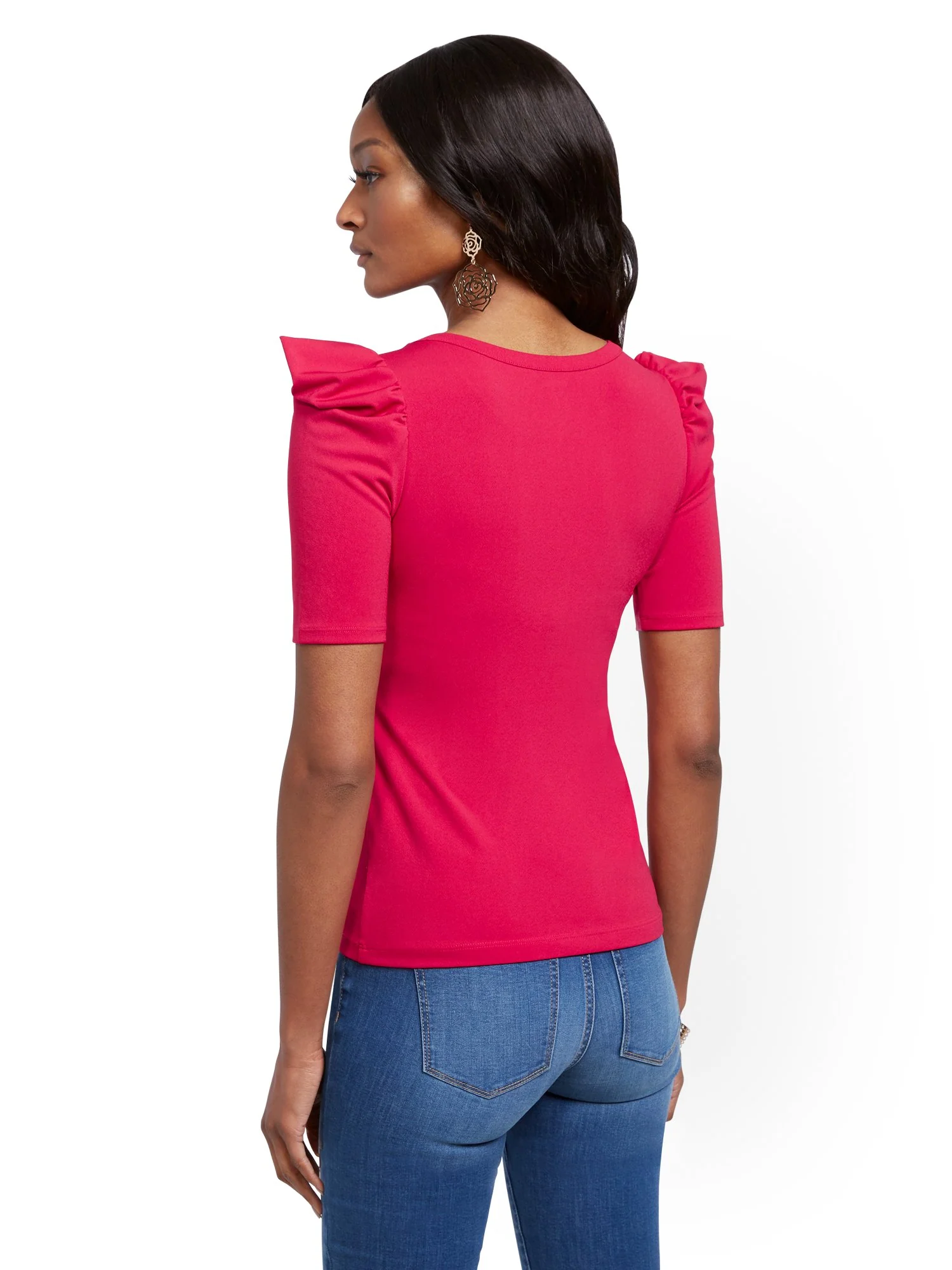 Puff-Sleeve Top - Image 3