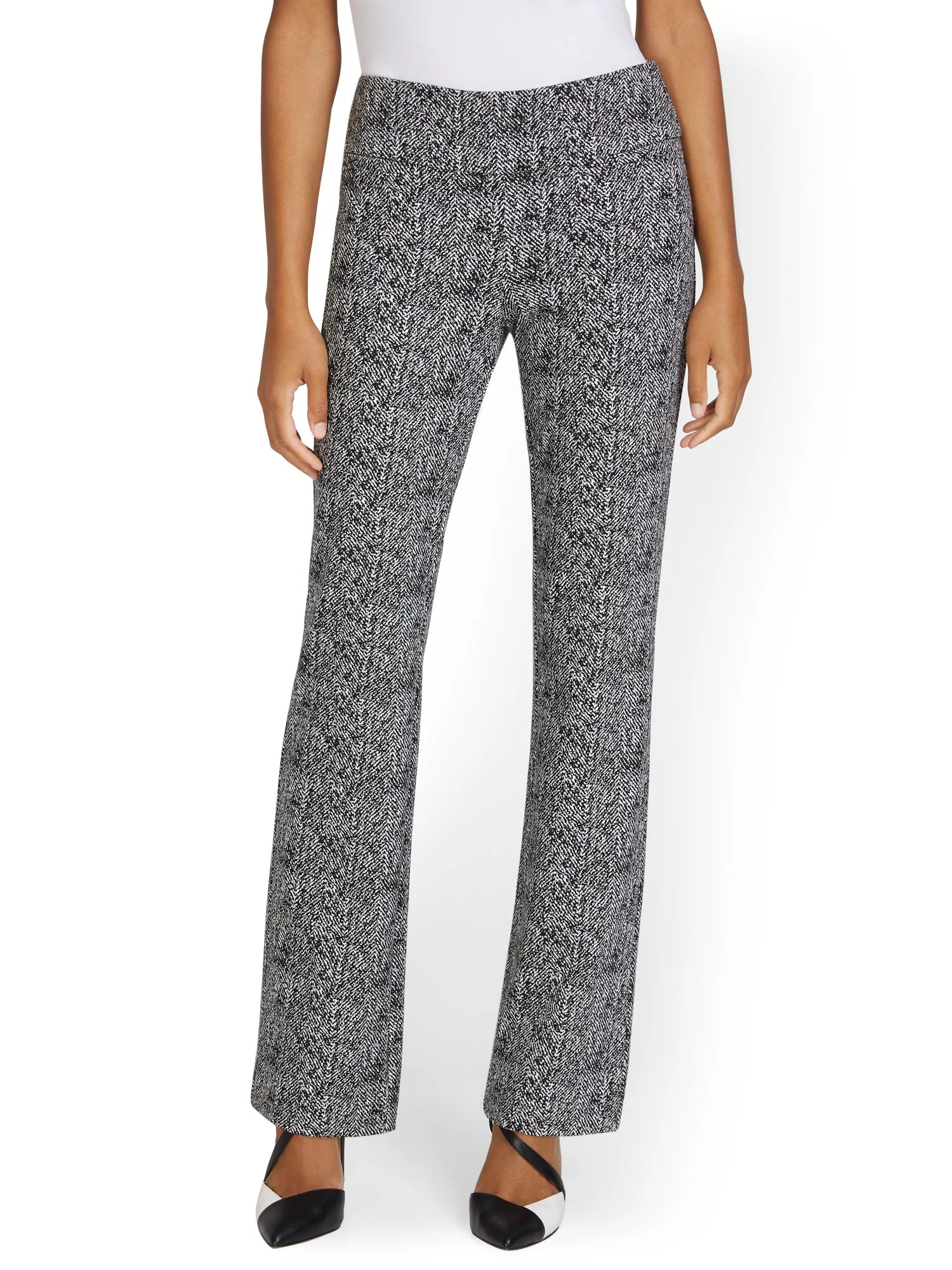 Pull-On Crosshatch Bootcut Ponte Pant - Superflex - Image 5