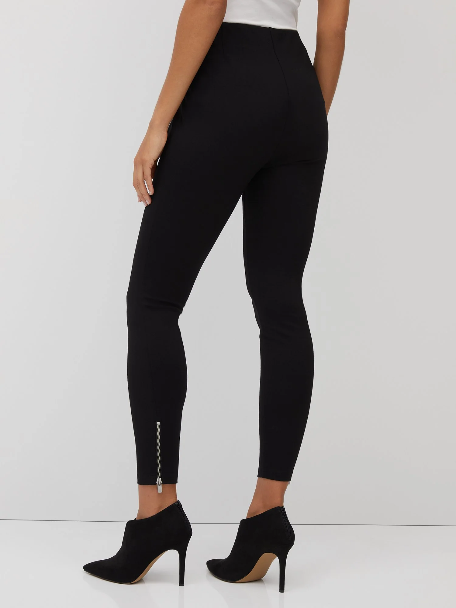 Pull-On High-Waisted Ankle-Zip Legging - Image 3