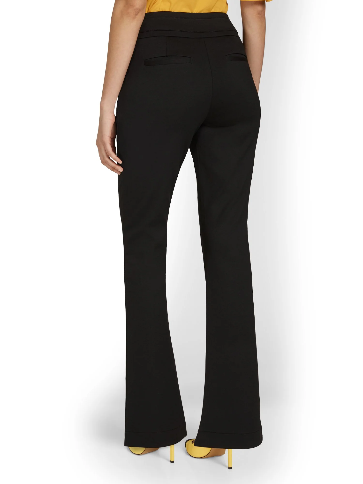 Pull-On Patch-Pocket Bootcut Ponte Pant - Superflex - Image 3