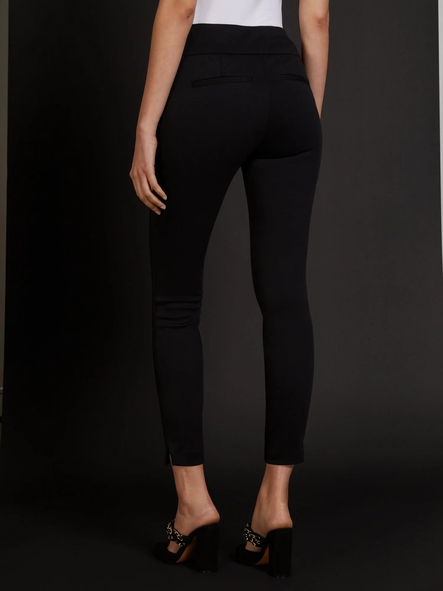 Pull-On Slim-Leg Ankle Ponte Pant - Superflex - Image 3