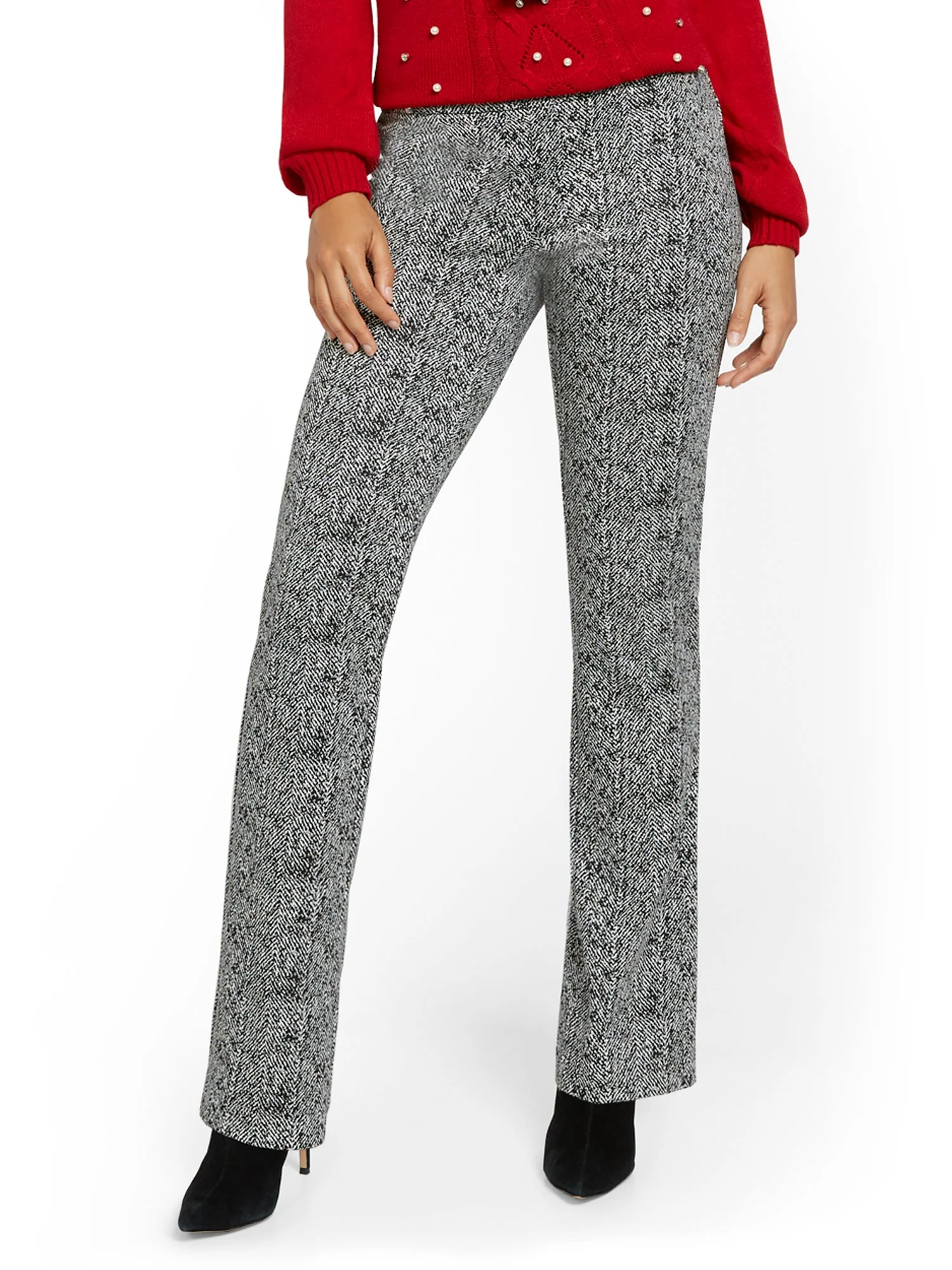 Pull-On Straight Leg Ponte Pant - Superflex