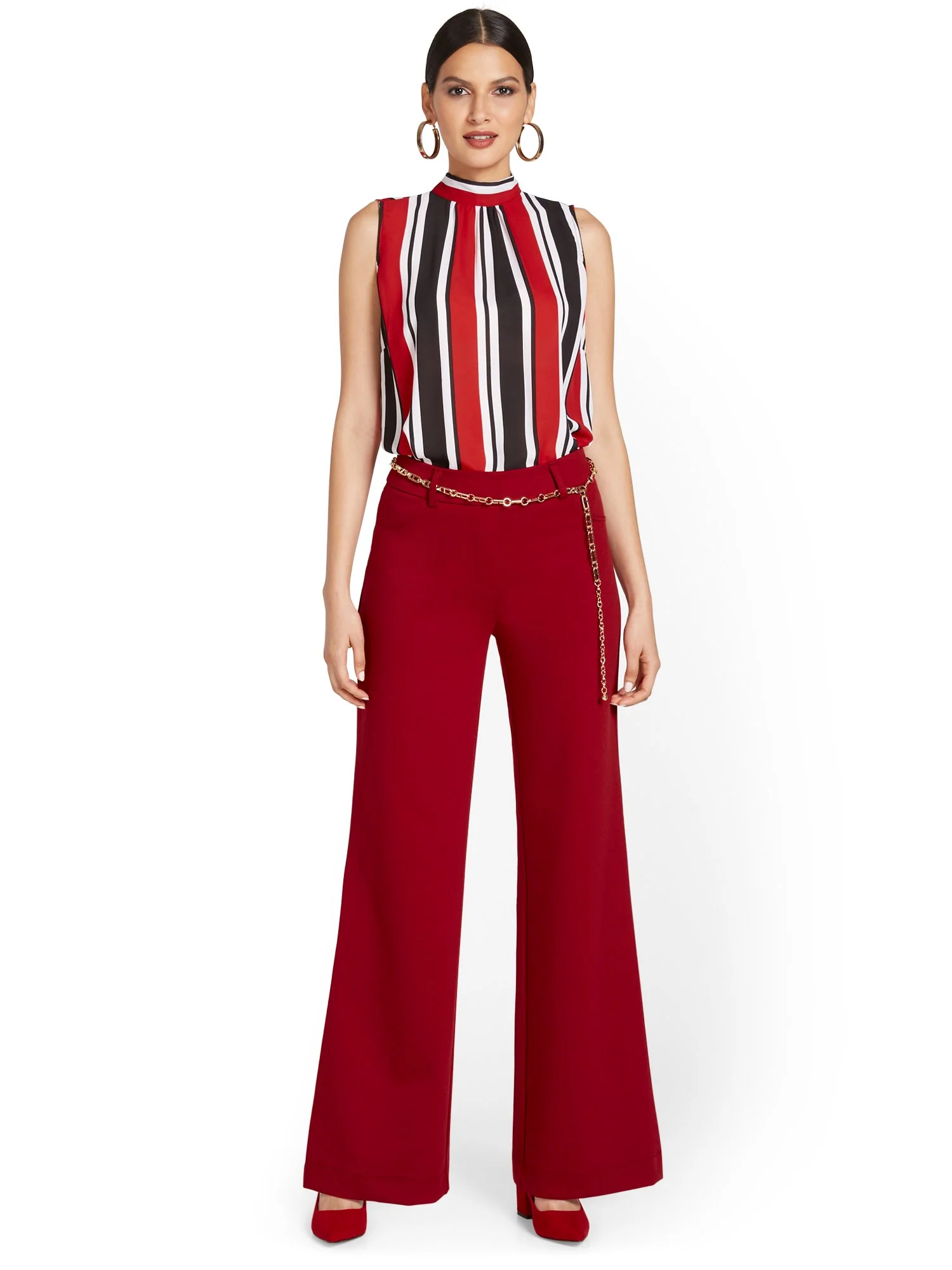 Pull-On Wide-Leg Ponte Pant - Superflex - Image 12