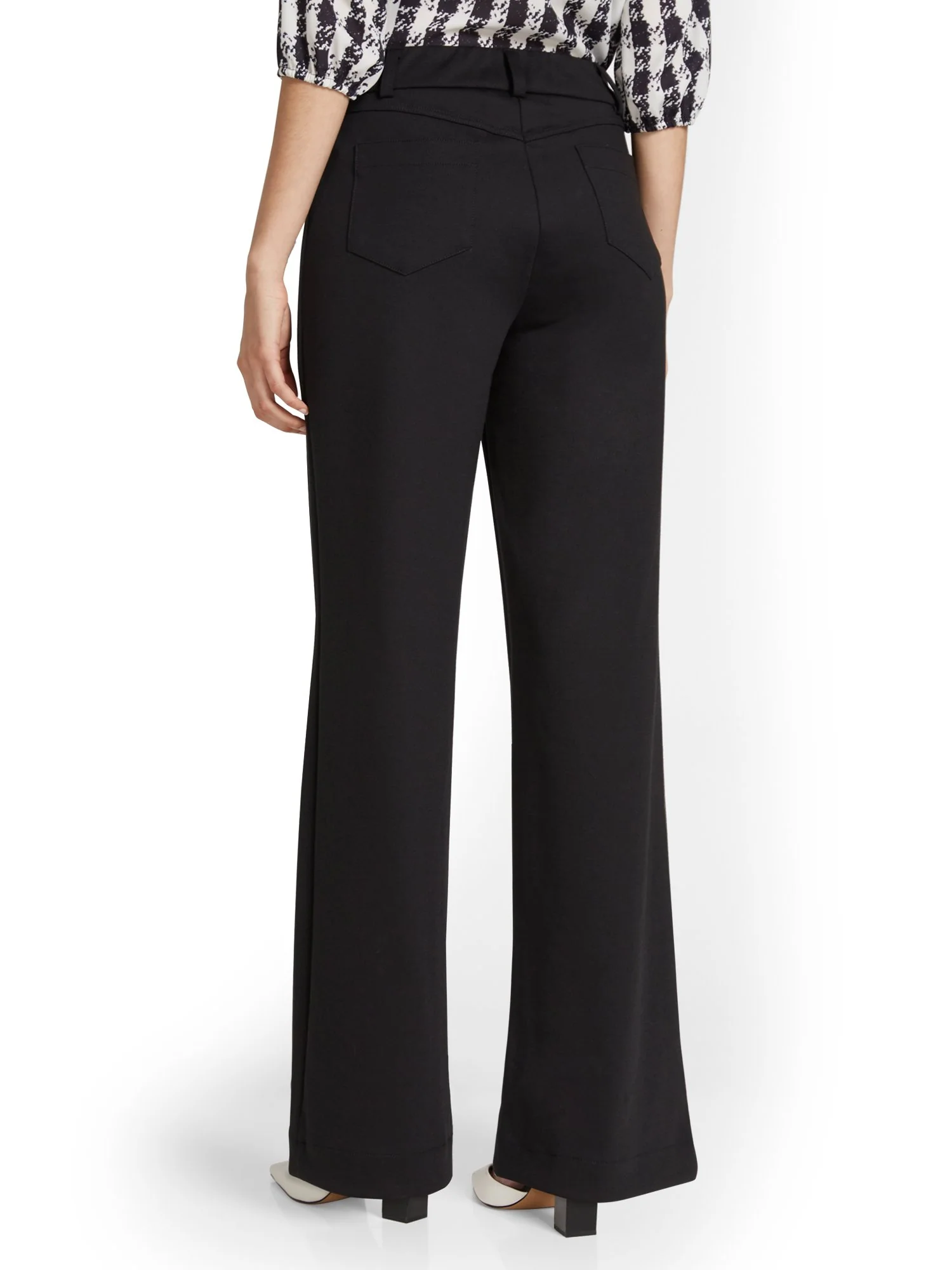 Pull-On Wide-Leg Ponte Pant - Superflex - Image 3