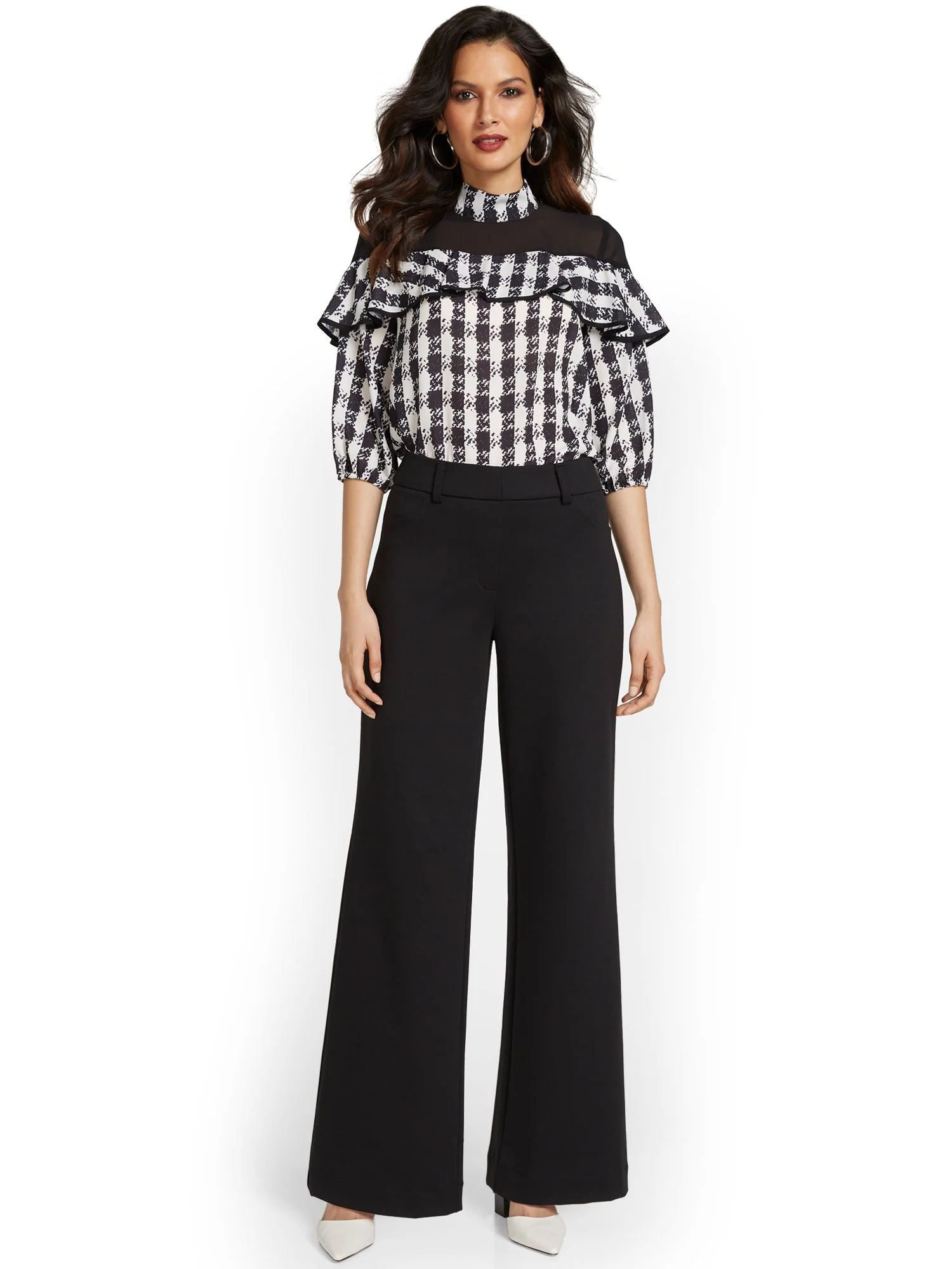Pull-On Wide-Leg Ponte Pant - Superflex - Image 4