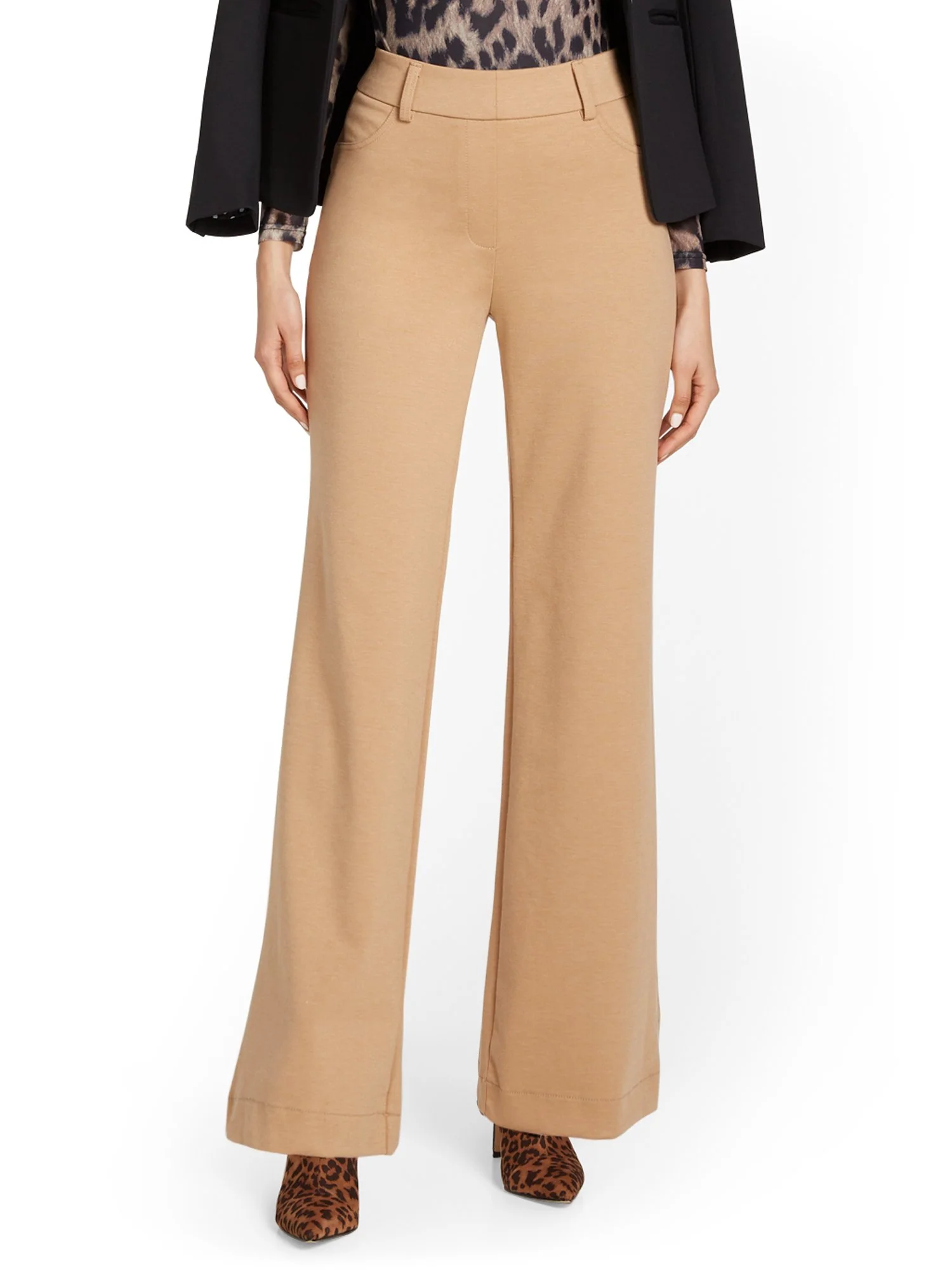 Pull-On Wide-Leg Ponte Pant - Superflex - Image 6