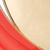 Red Enamel Double Hoop Drop Earring - Image 2