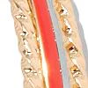 Red Enamel Hoop Earring - Image 2