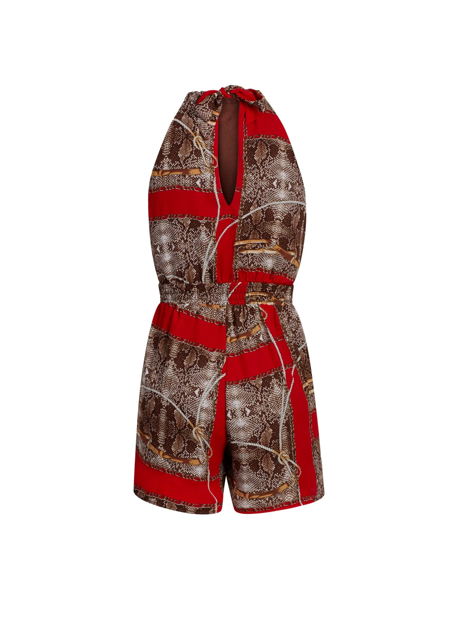 Red Halter Romper - Image 3