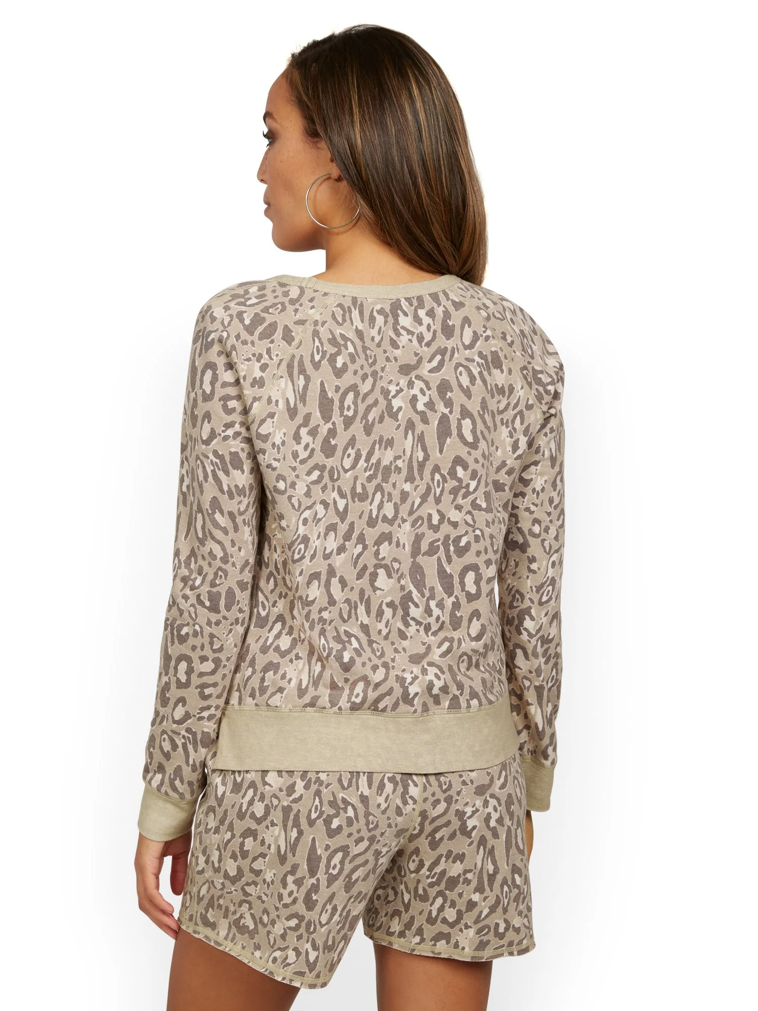 Reversible Leopard-Print Lounge Top - Image 3