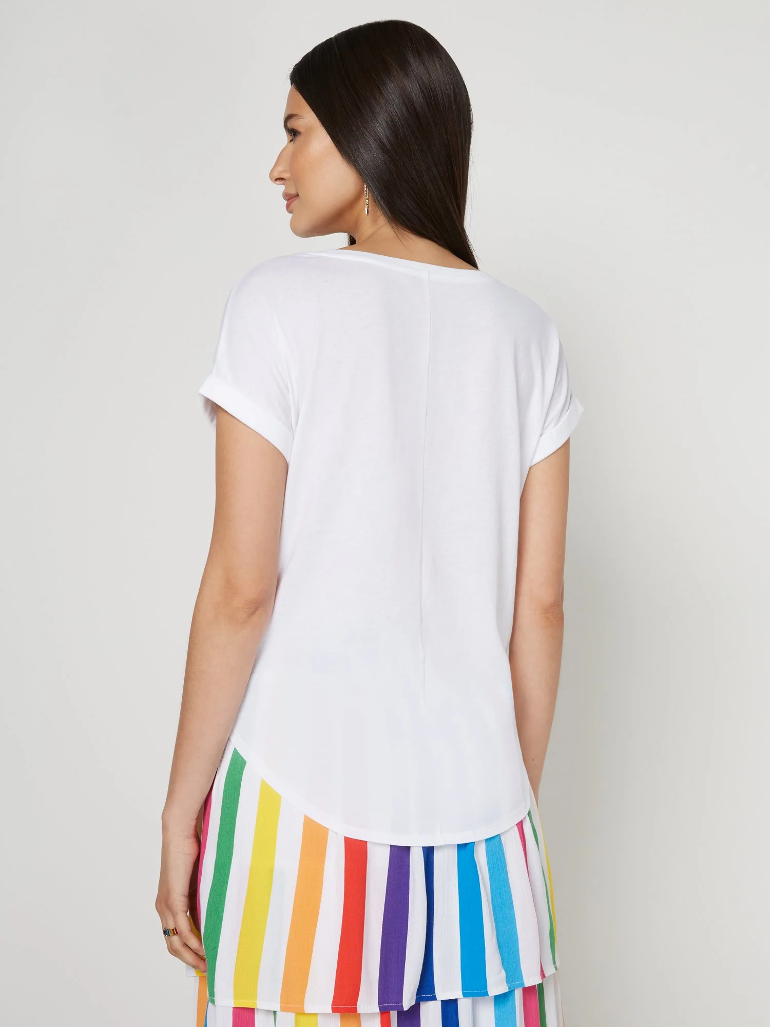 Reversible Sequin Heart Graphic Tee - Image 3