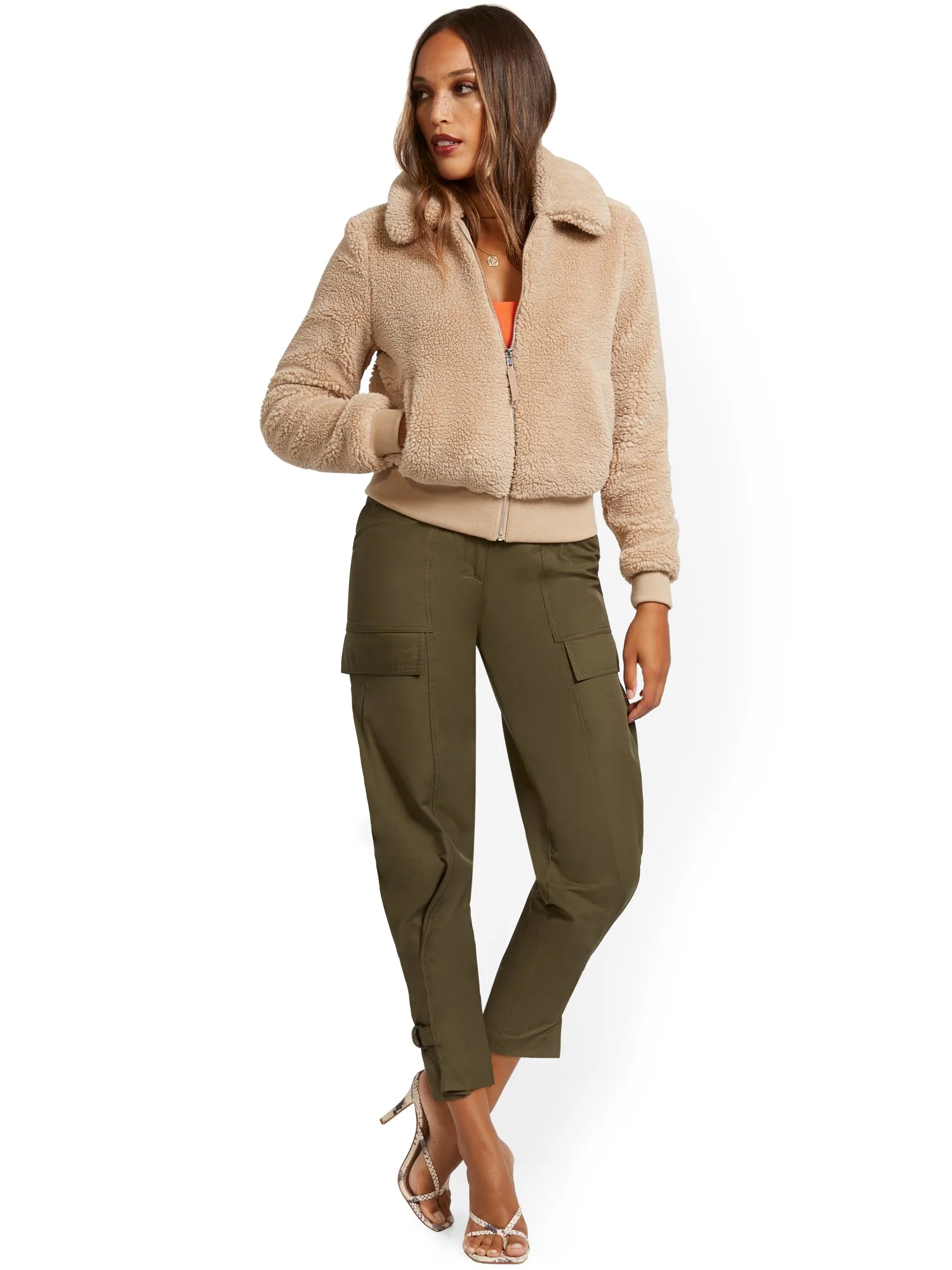 Reversible Teddy Bomber Jacket - Image 14