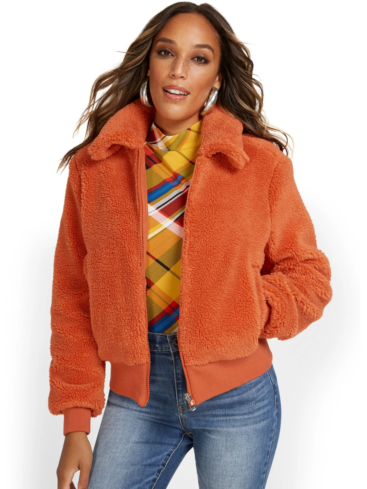 Reversible Teddy Bomber Jacket - Image 21