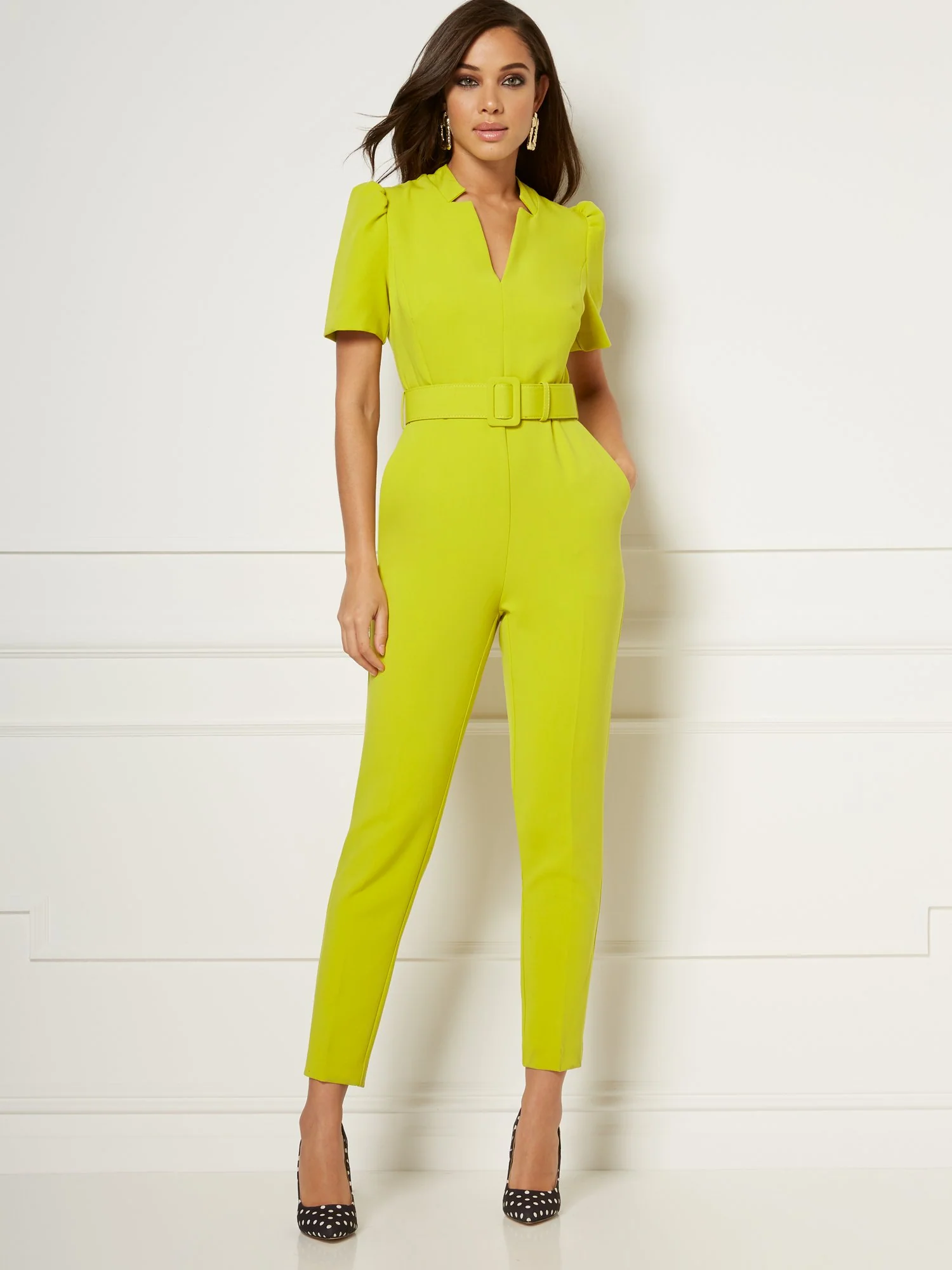 Reyna Belted Jumpsuit - Eva Mendes Collection - Image 5