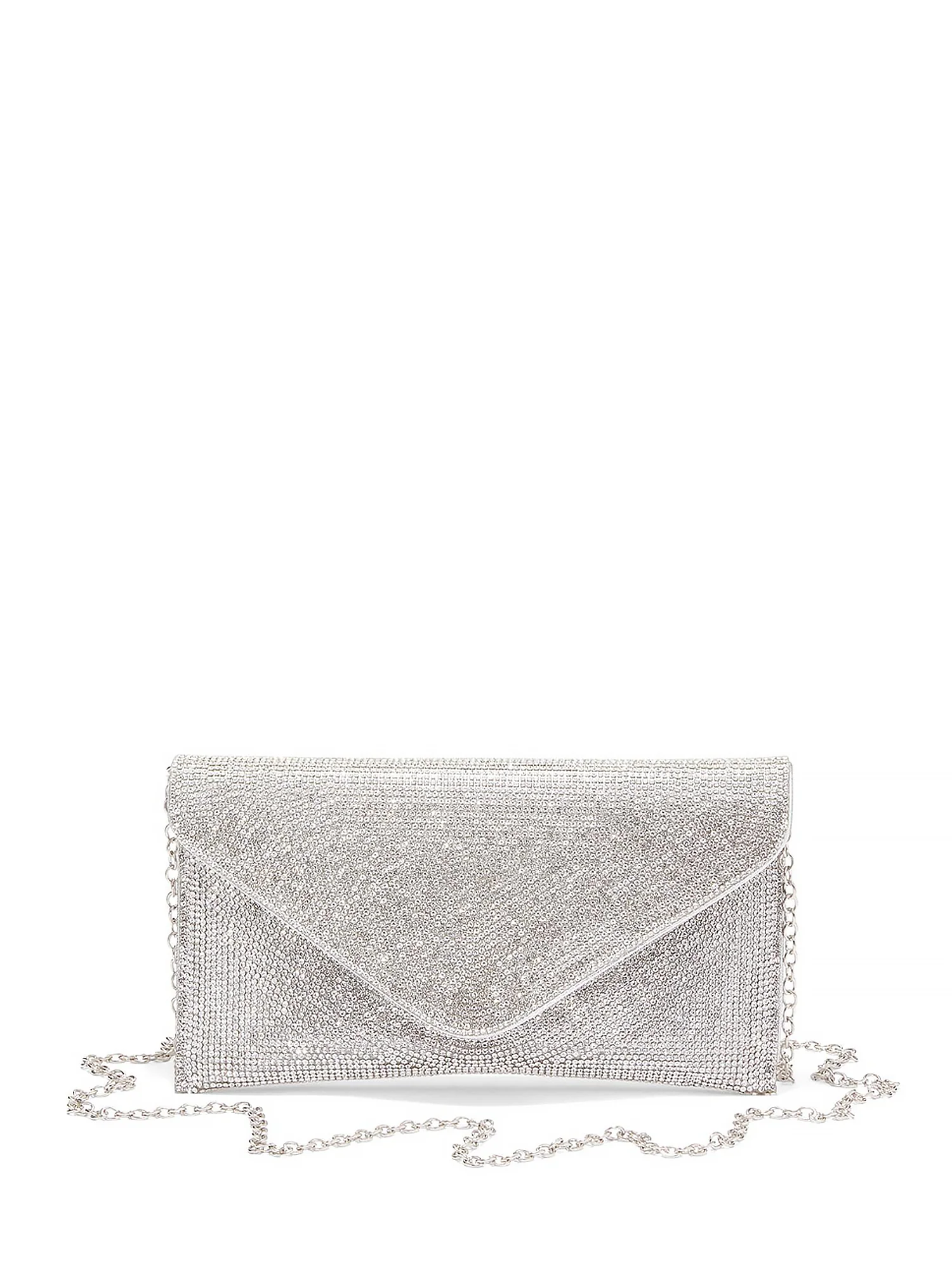 Rhinestone-Embellished Envelope Clutch - Image 2