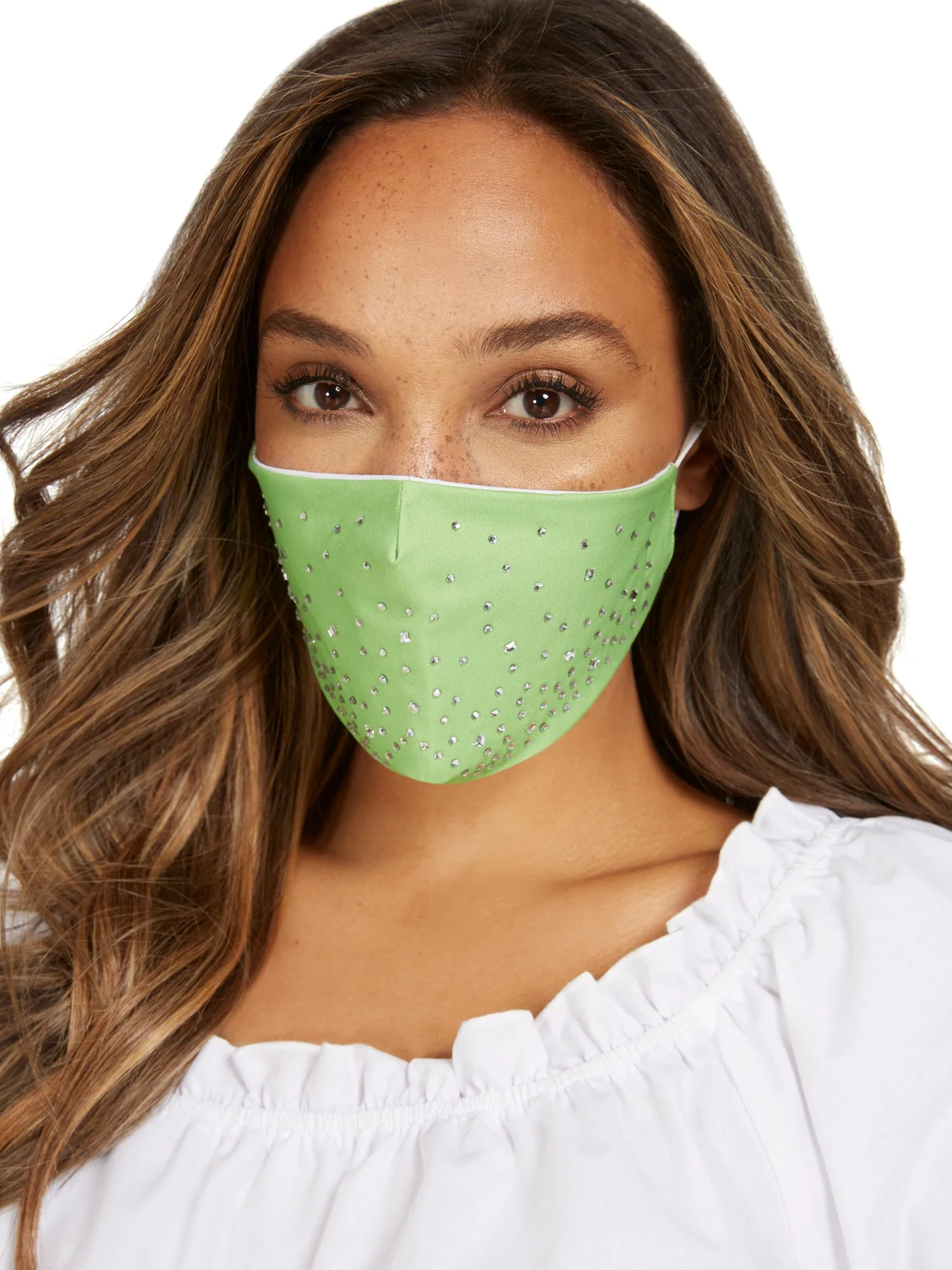Rhinestone Studded Face Mask - Image 12