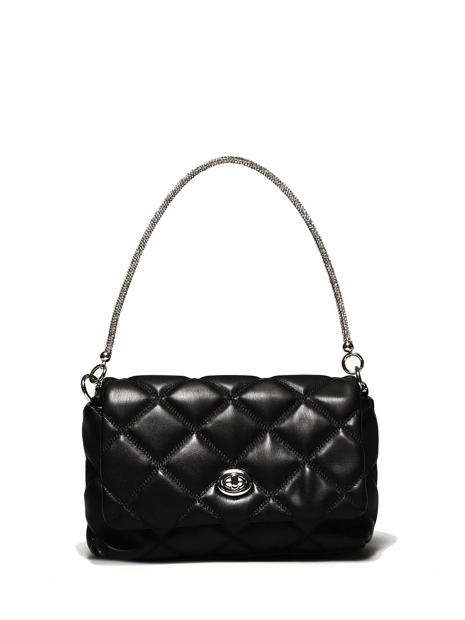 Rhinestone Top Handle Crossbody Bag - Urban Expressions - Image 2