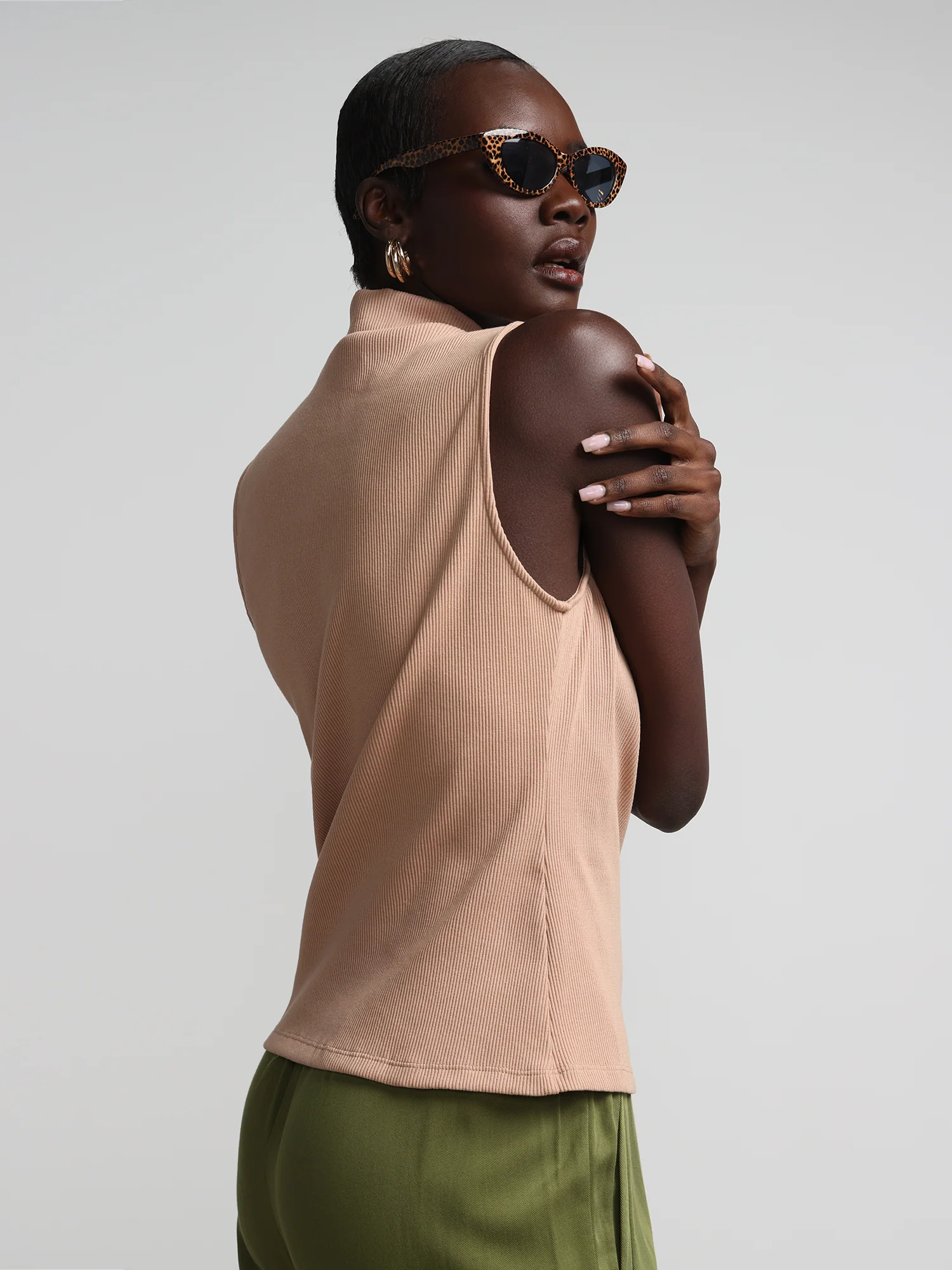 Ribbed Mock-Neck Top - Image 17