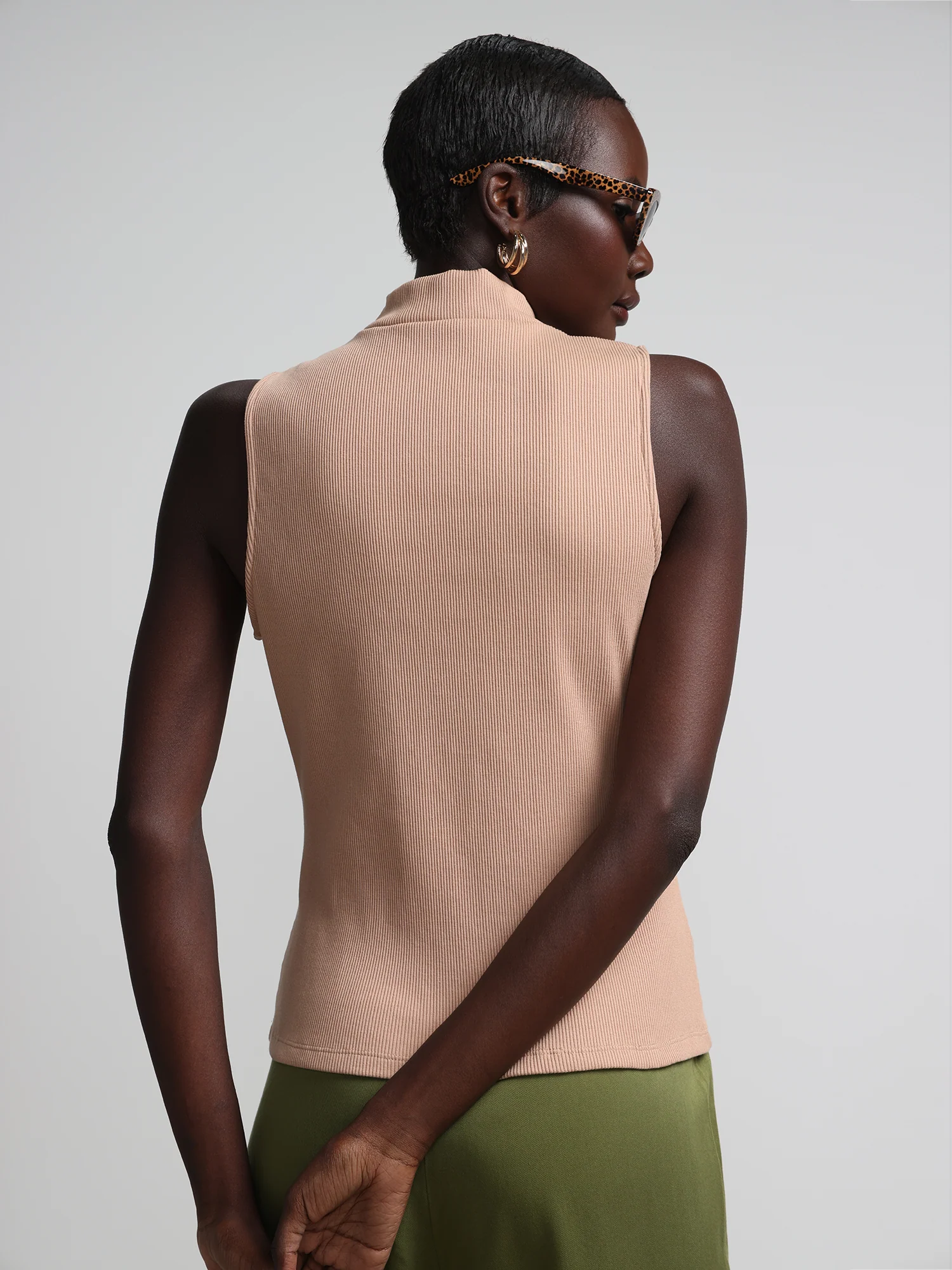 Ribbed Mock-Neck Top - Image 18