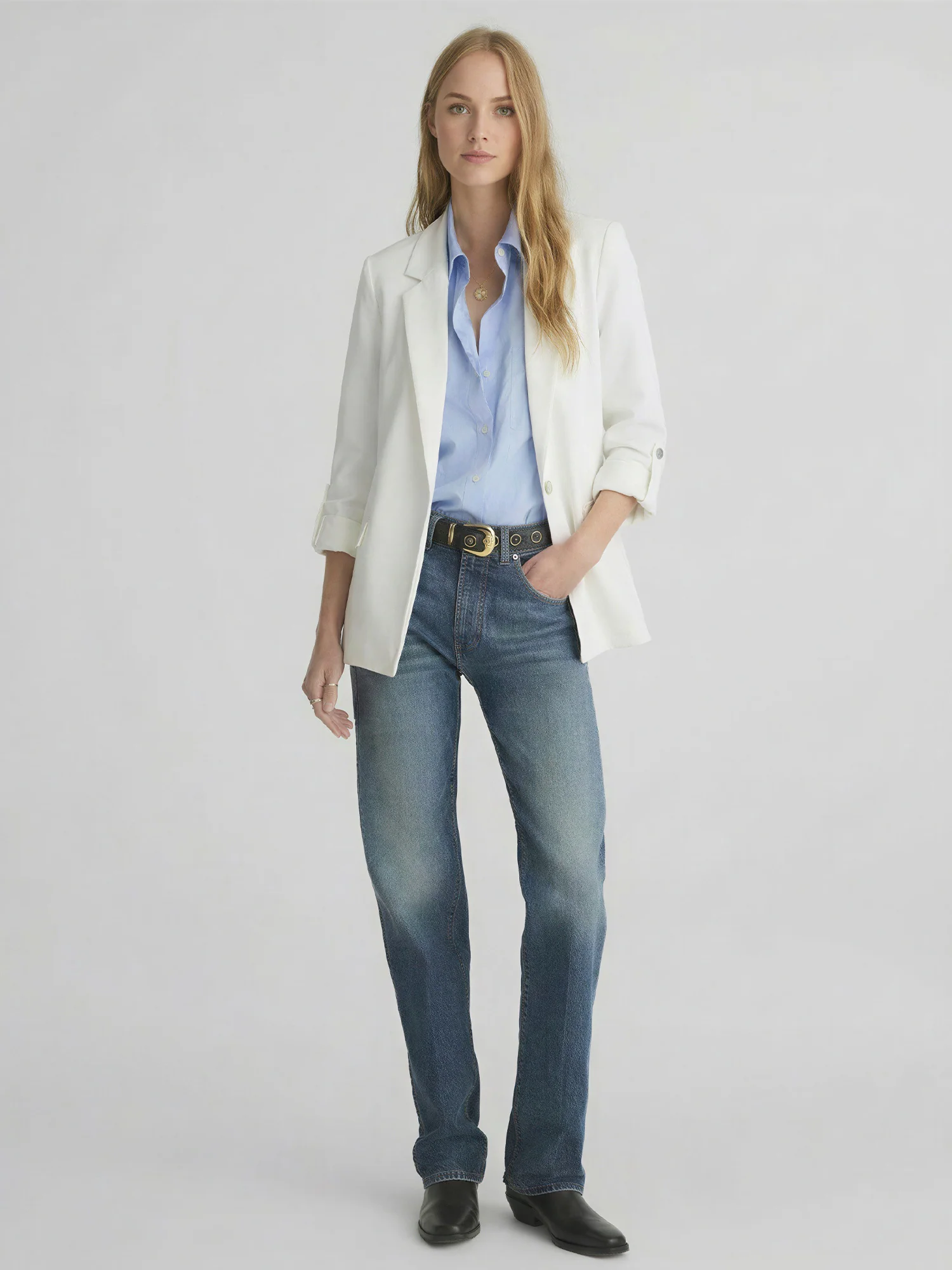 Roll Cuff Vertigo Classic Blazer - Image 10
