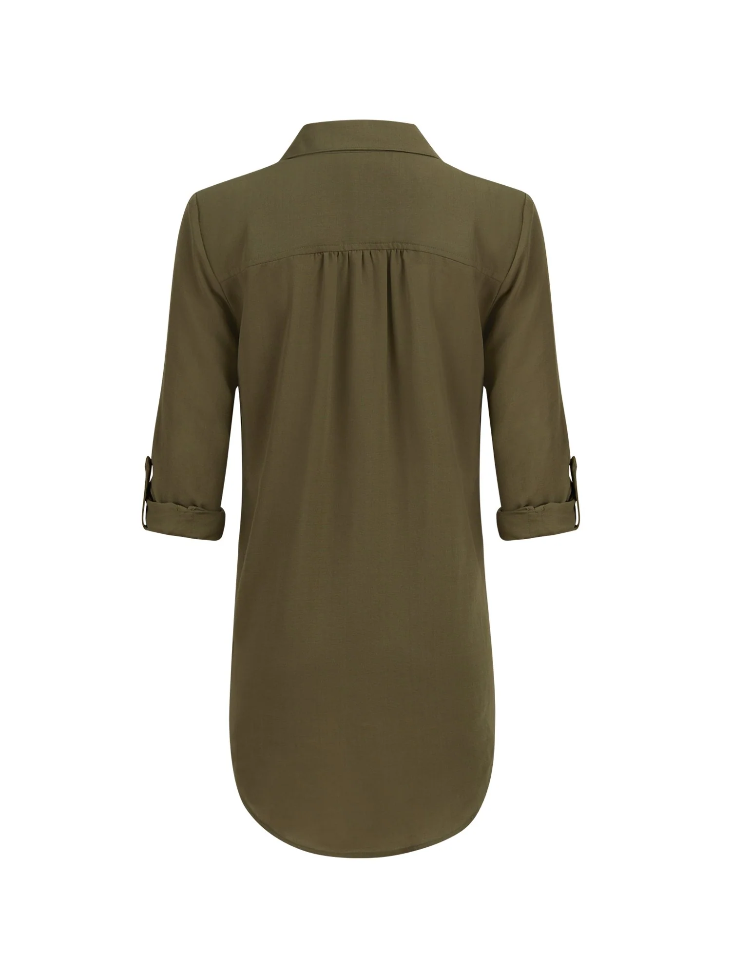 Roll-Tab Sleeve Tunic Top - Image 9
