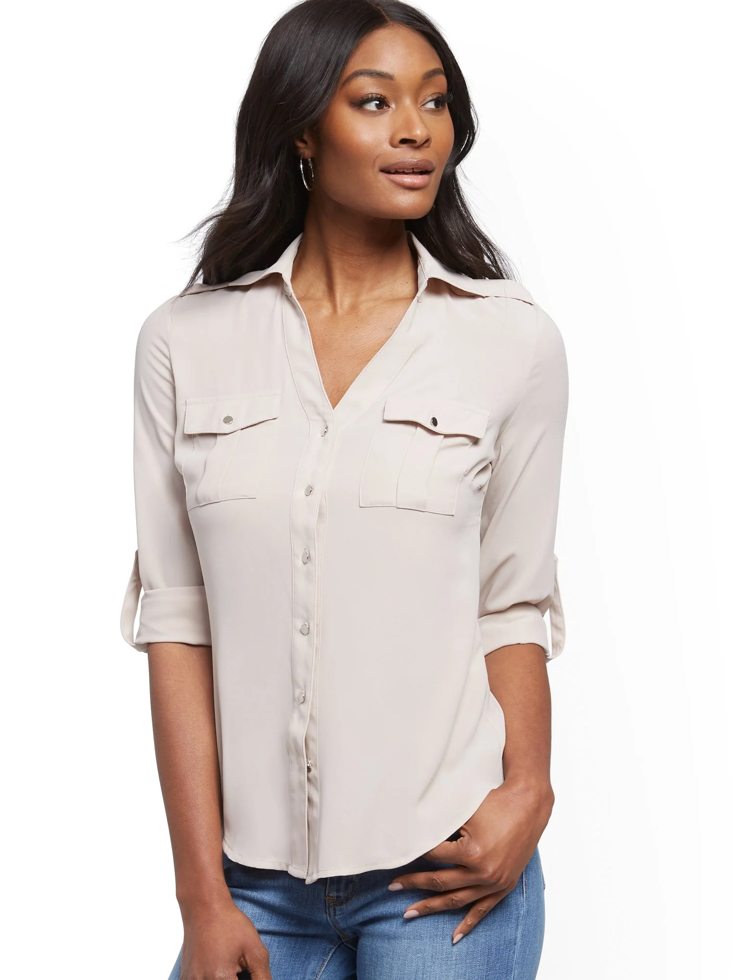 Roll-Tab Utility Shirt - Image 11