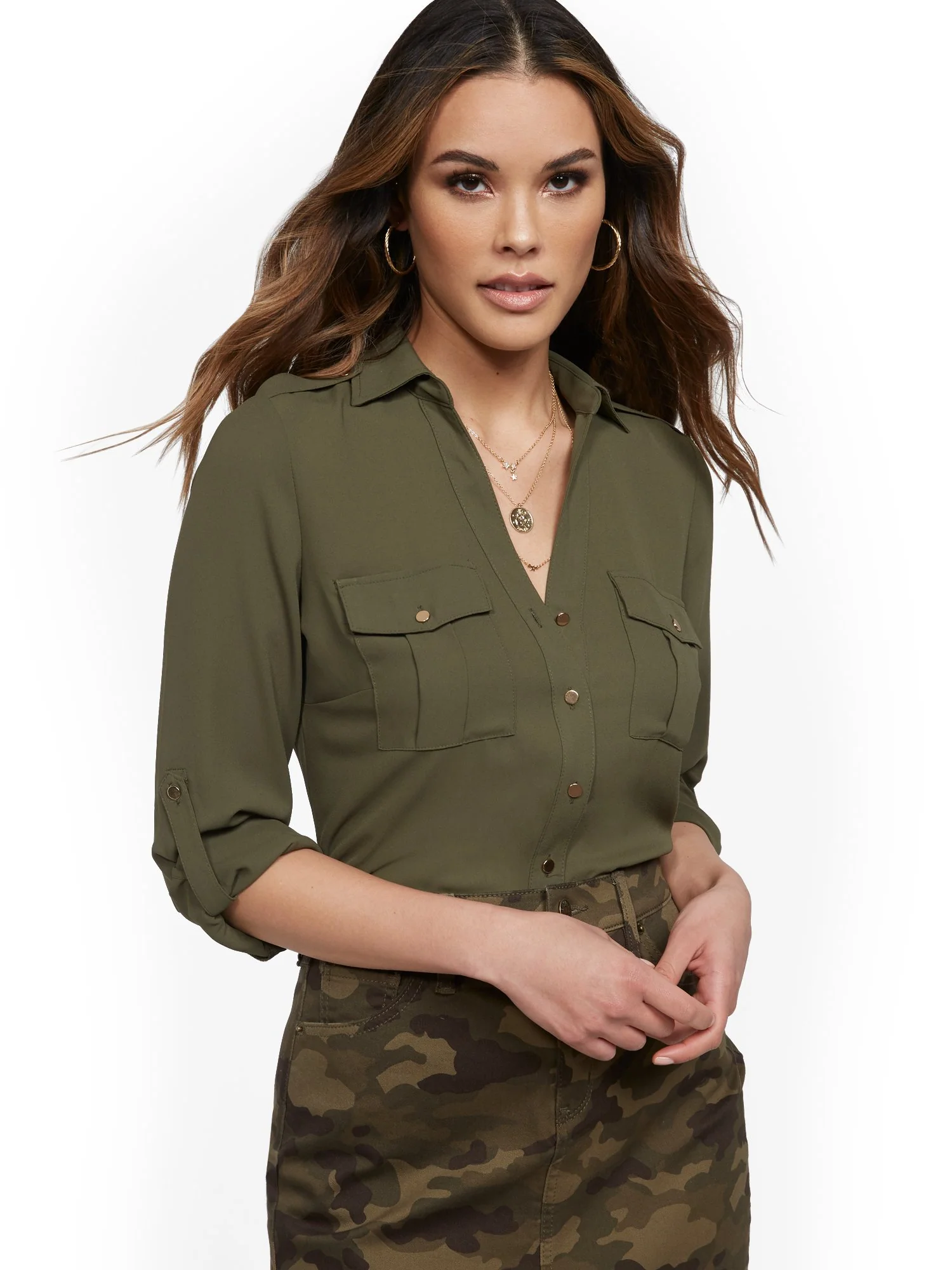 Roll-Tab Utility Shirt - Image 18