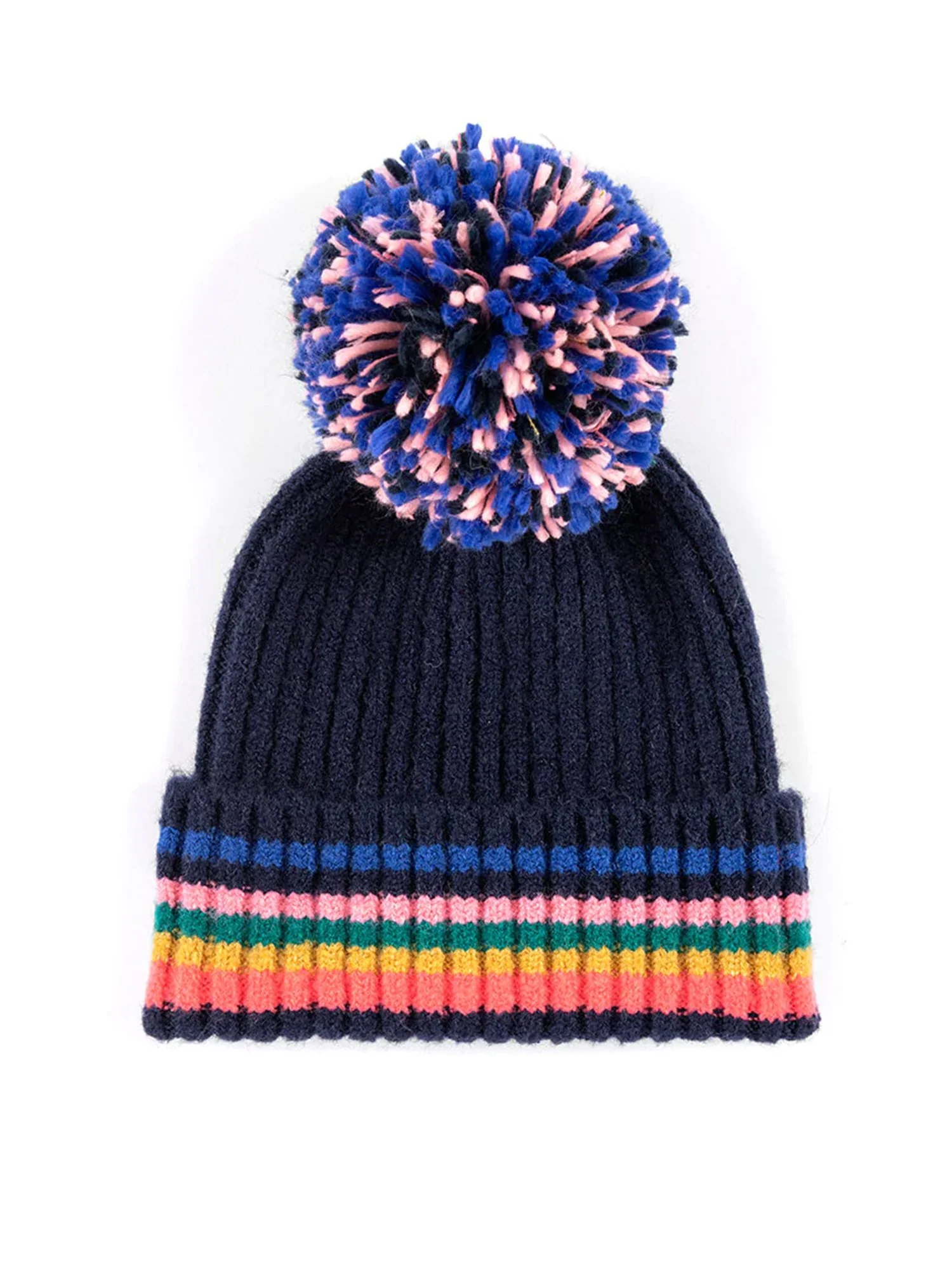 Ronen Winter Knit Beanie, Navy - Shiraleah - Image 2
