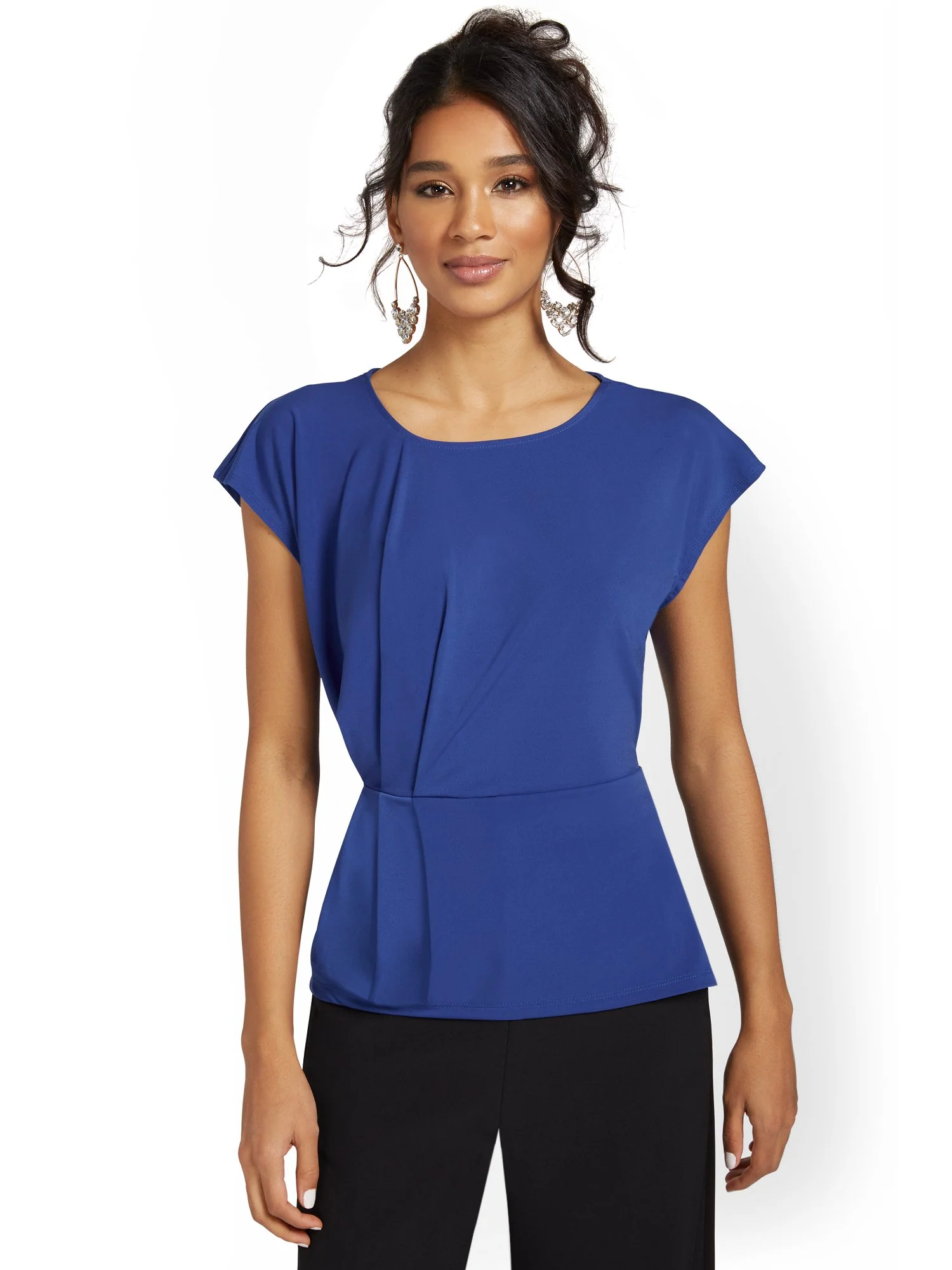 Ruched-Side Knit Top - Image 12