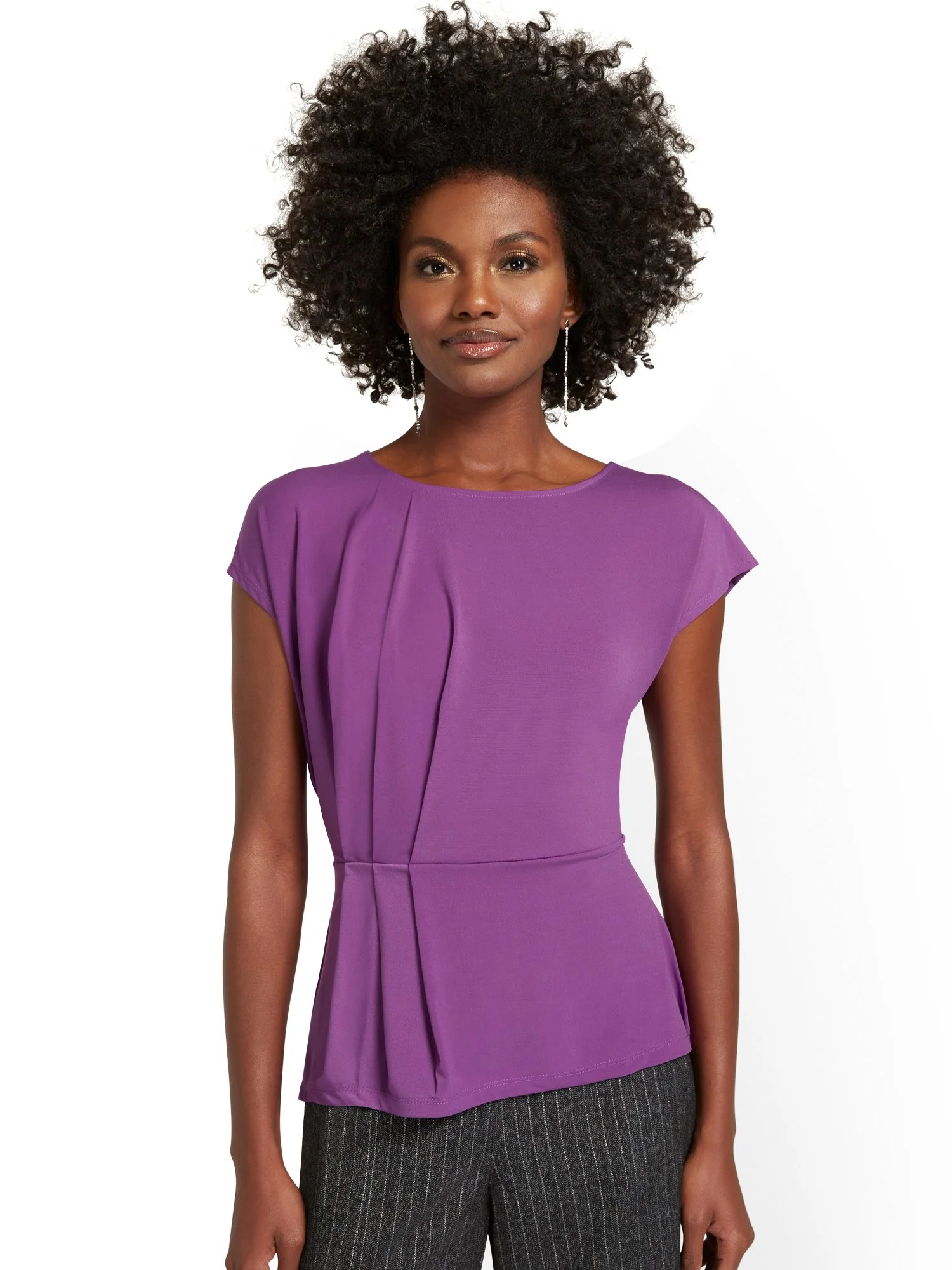 Ruched-Side Knit Top - Image 8